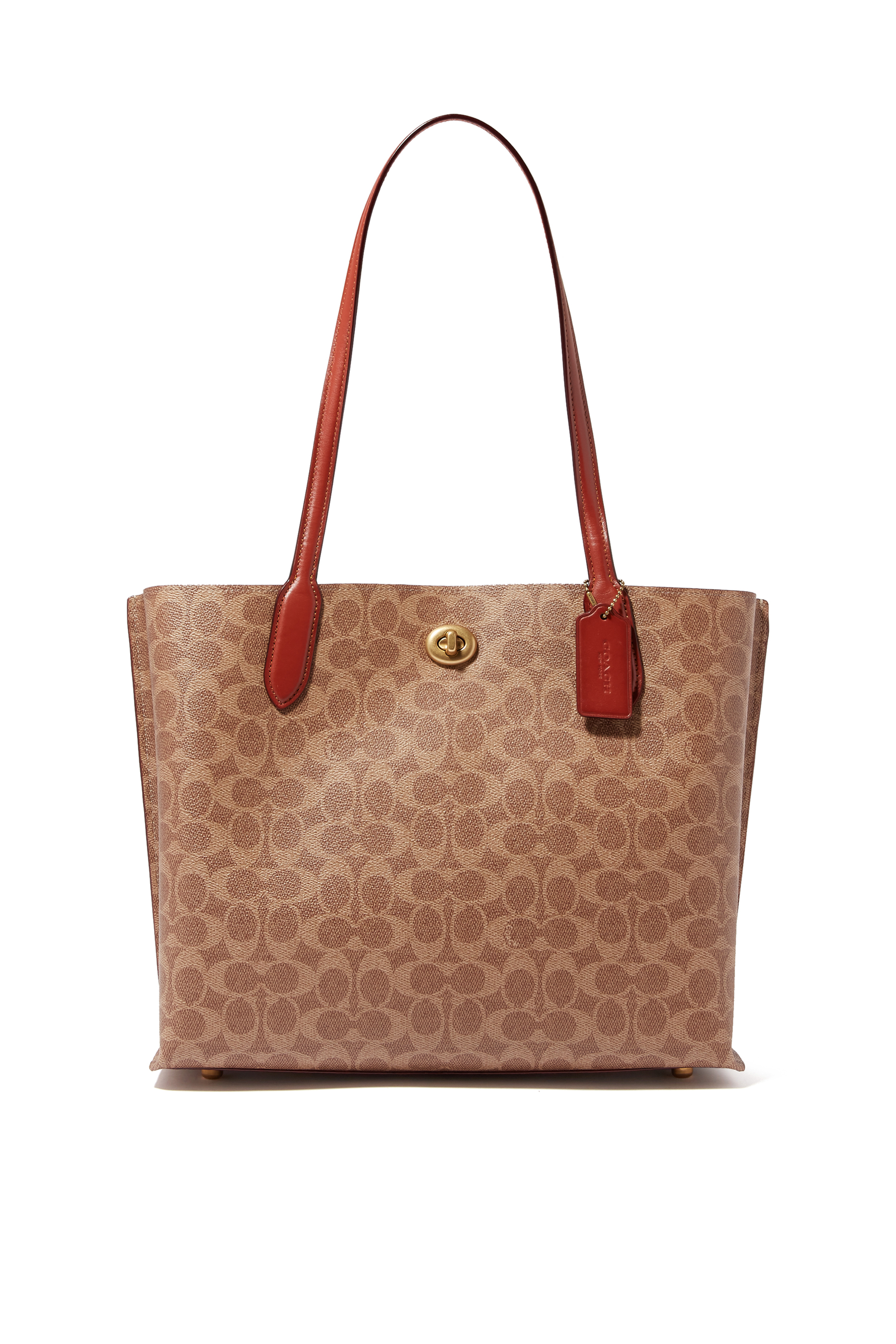 حقيبة يد ويلو قنب بنقشة شعار الماركة