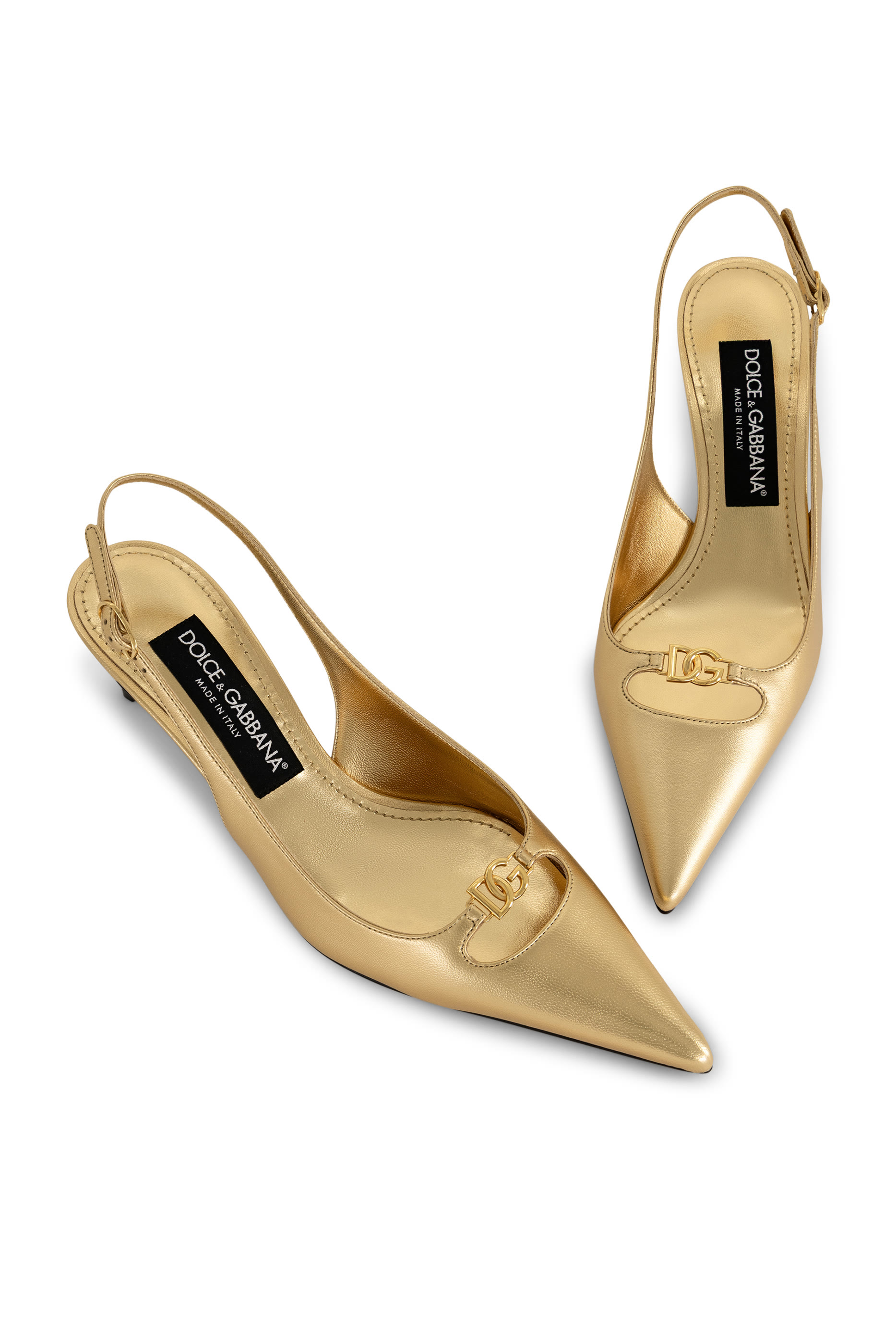 حذاء كلاسيكي بسير خلفي جلد نابا لامع