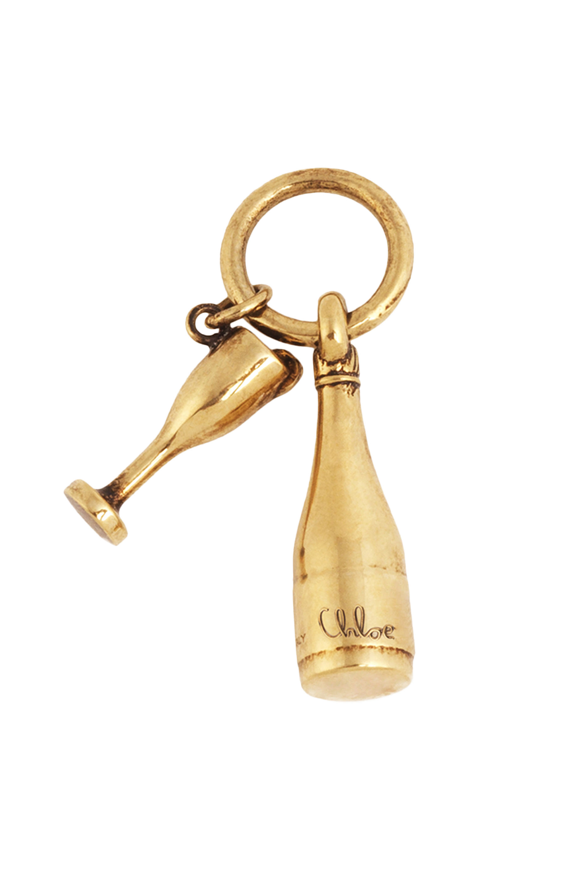 حلية بتصميم زجاجة وكأس