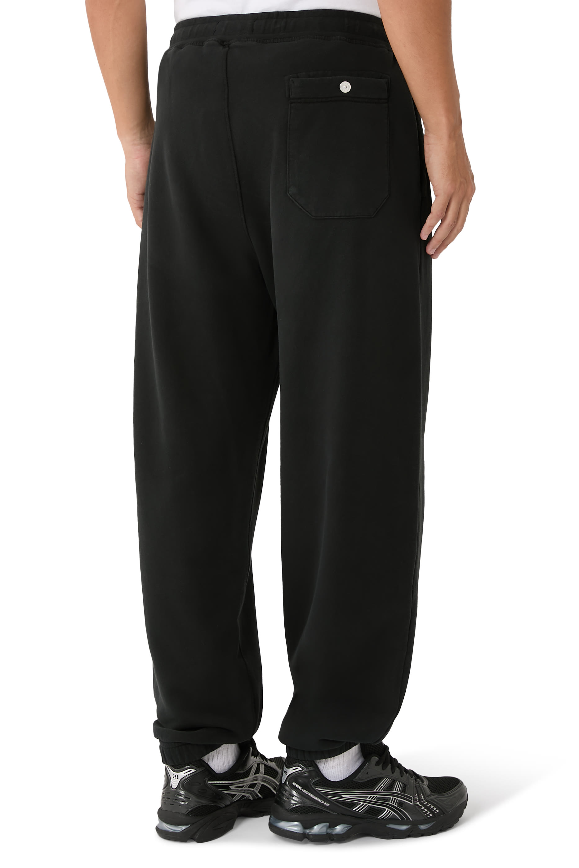 بنطال رياضي مزين بشعار الماركة قطن عضوي ممشط