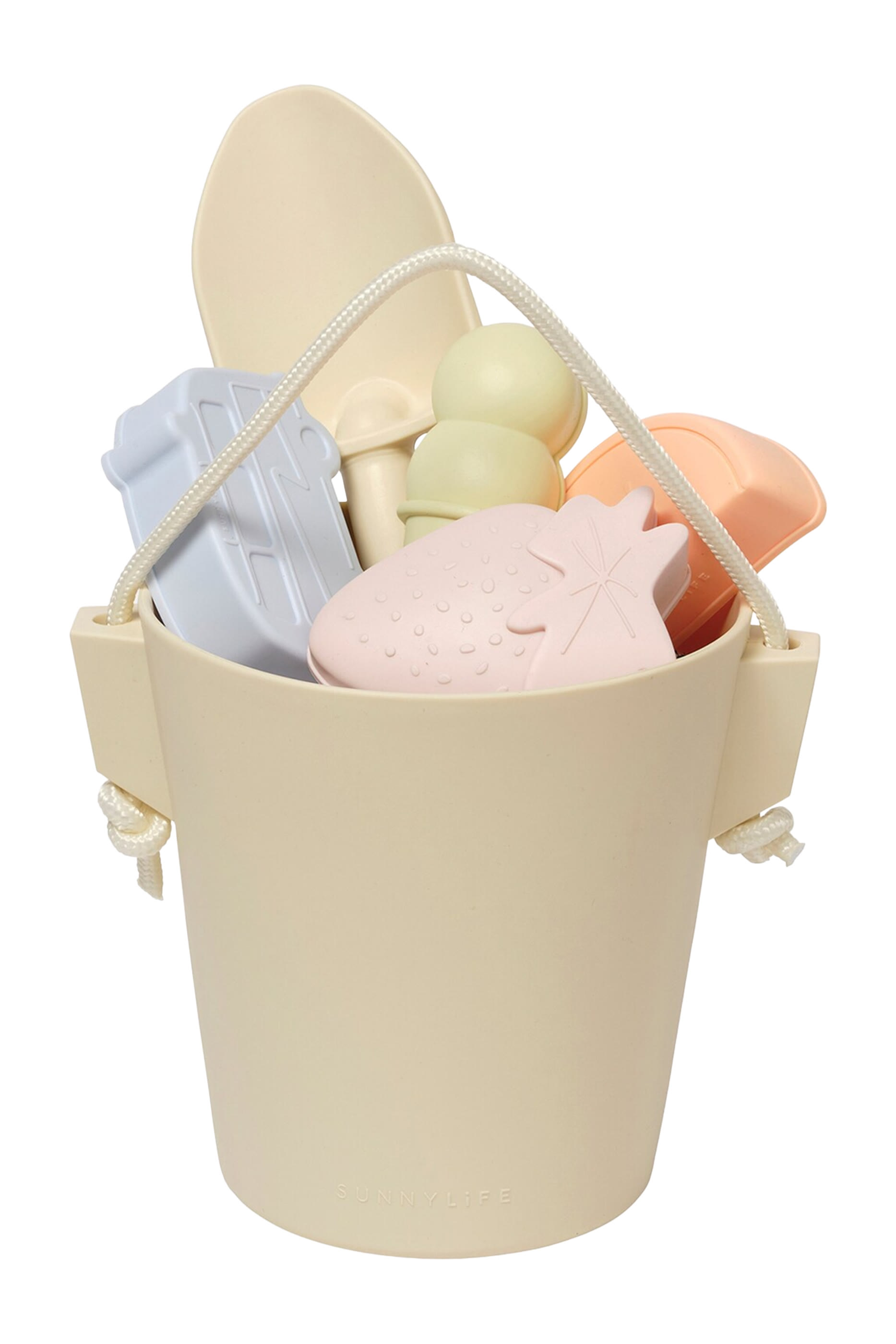 طقم دلو ومجرفة سيليكون للأطفال