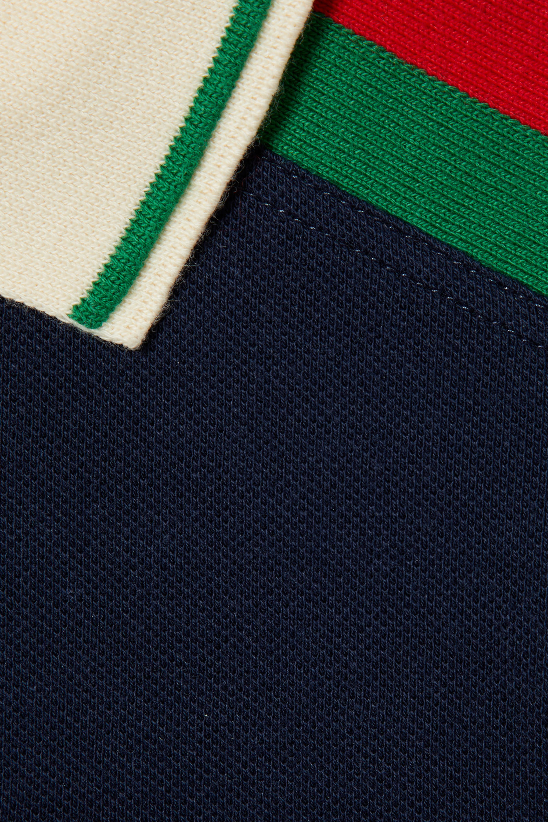 قميص بولو بشريط ويب قطن للأطفال