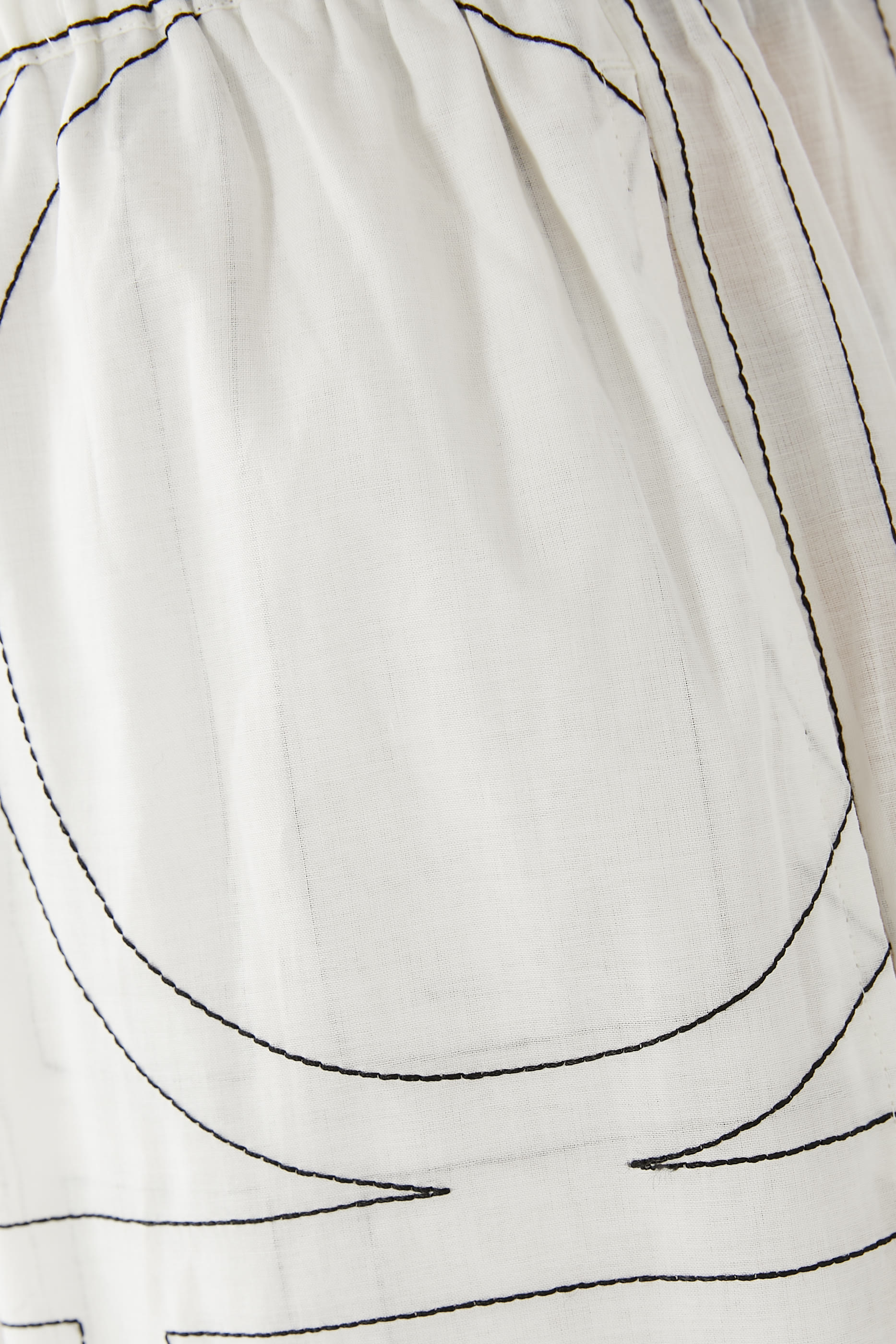 بنطال بيجامة قطن مزين بشعار الماركة