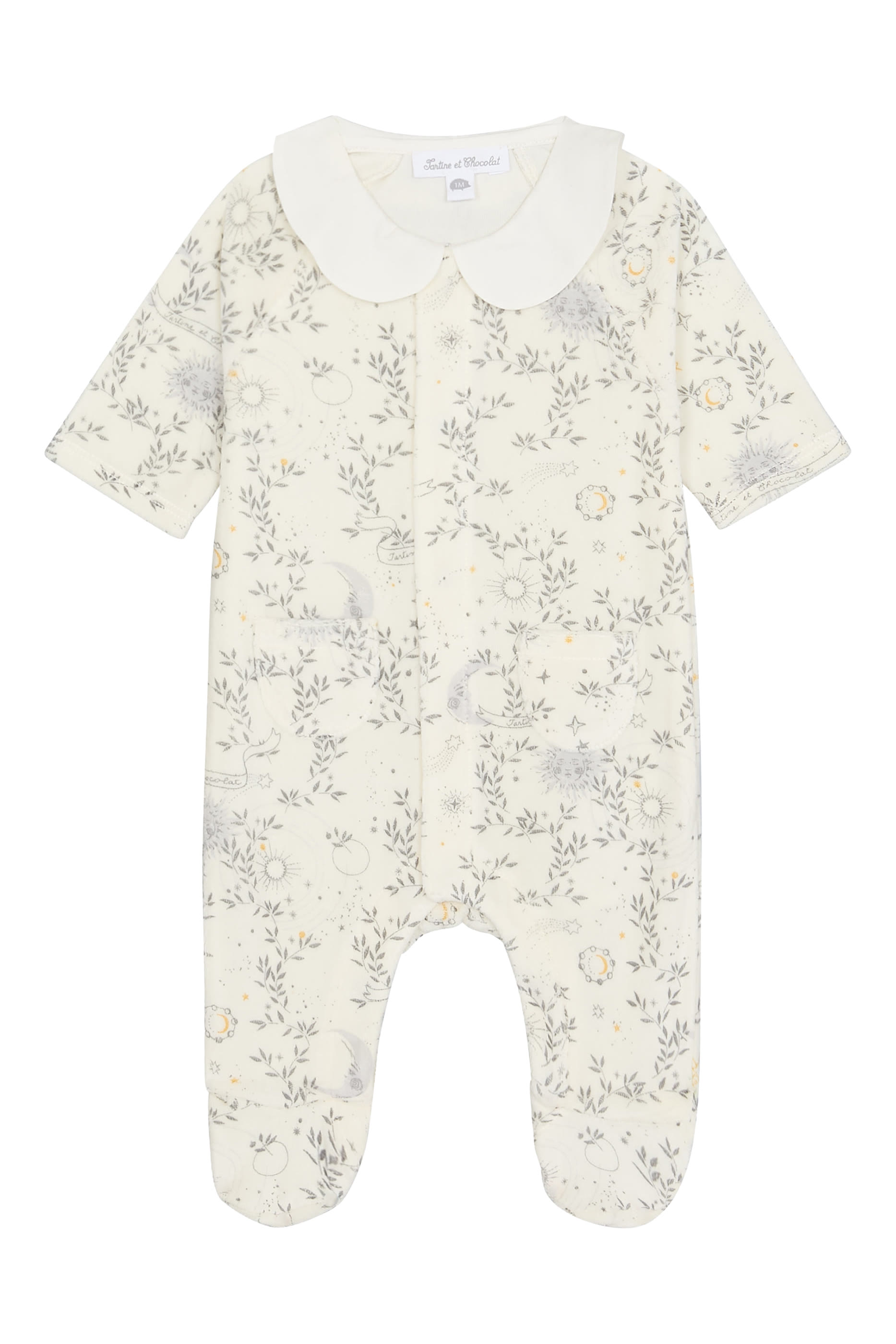  Muslin Collar Printed Pyjama