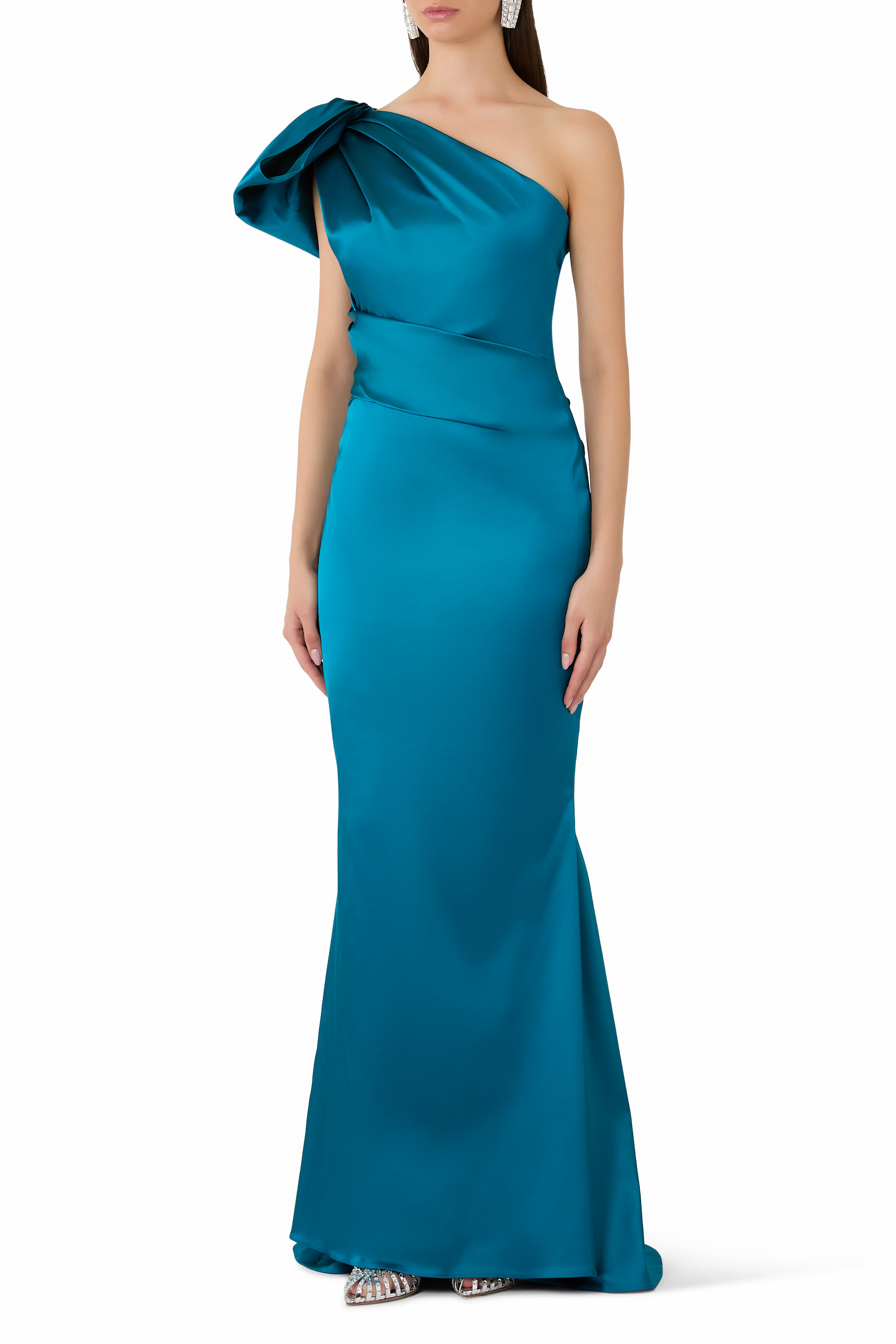 One-Shoulder Knot Dress