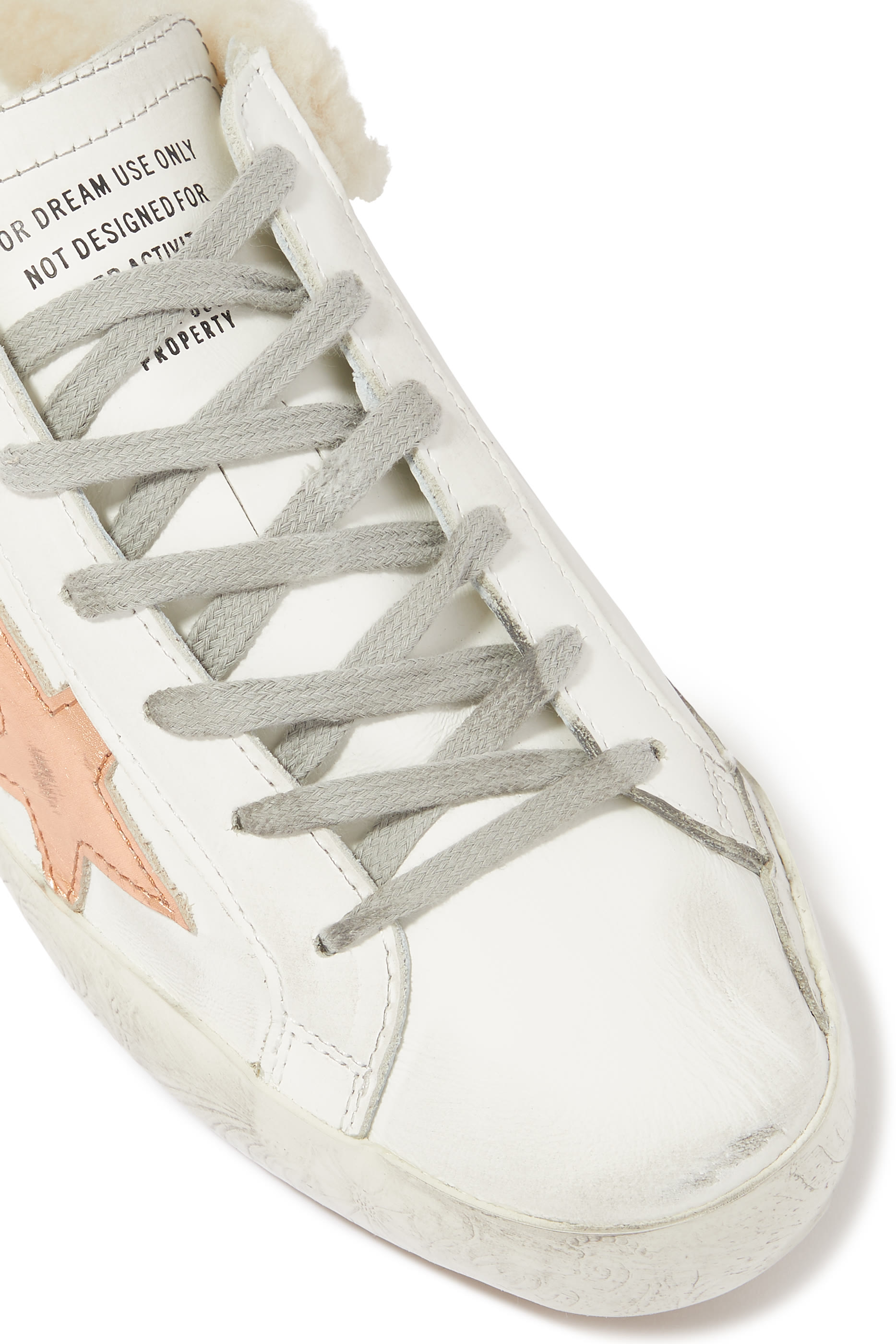 سنيكرز سوبر ستار مفتوح من الخلف ببطانة فرو