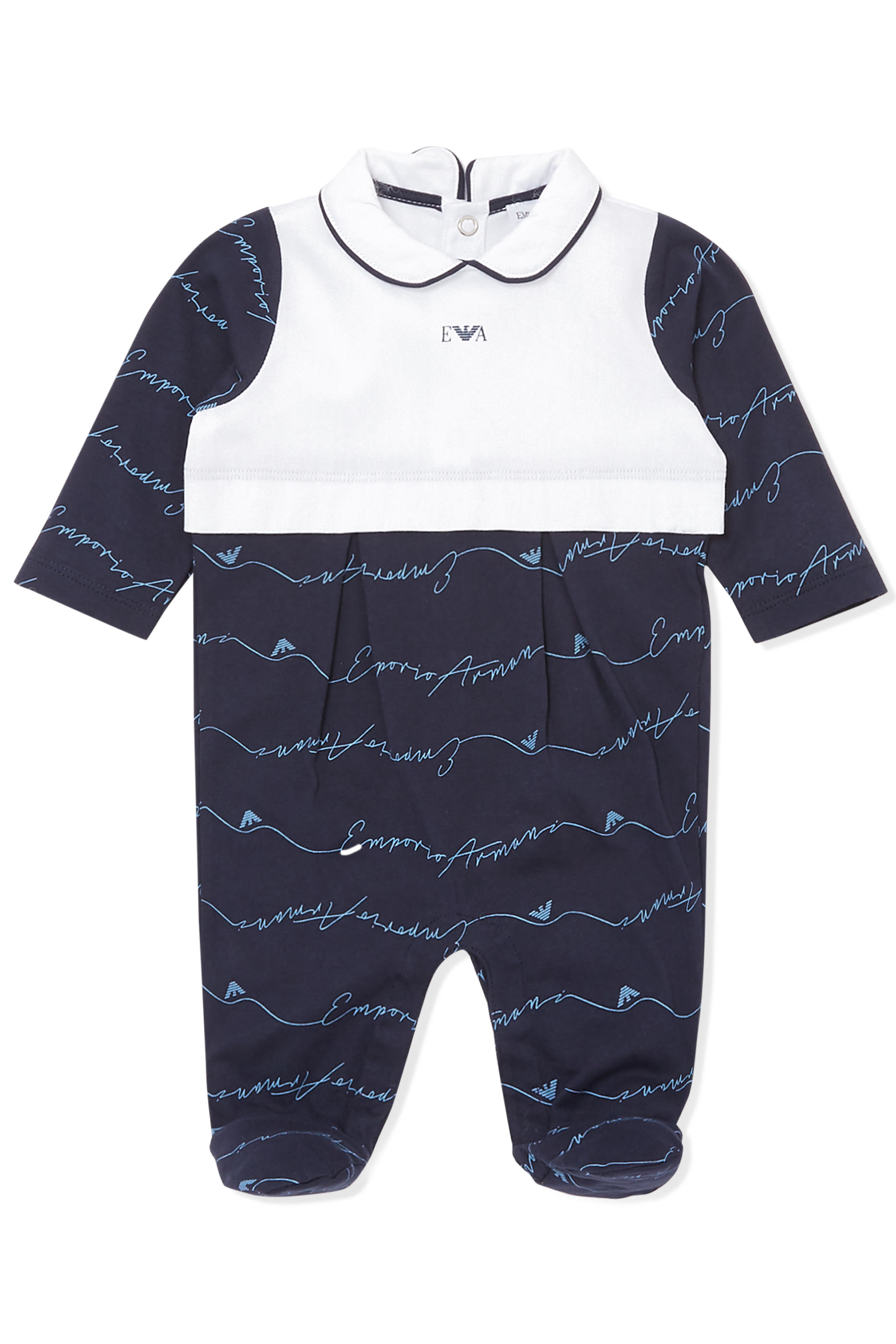 جمبسوت بتصميم فيست وعبارة My First Armani 