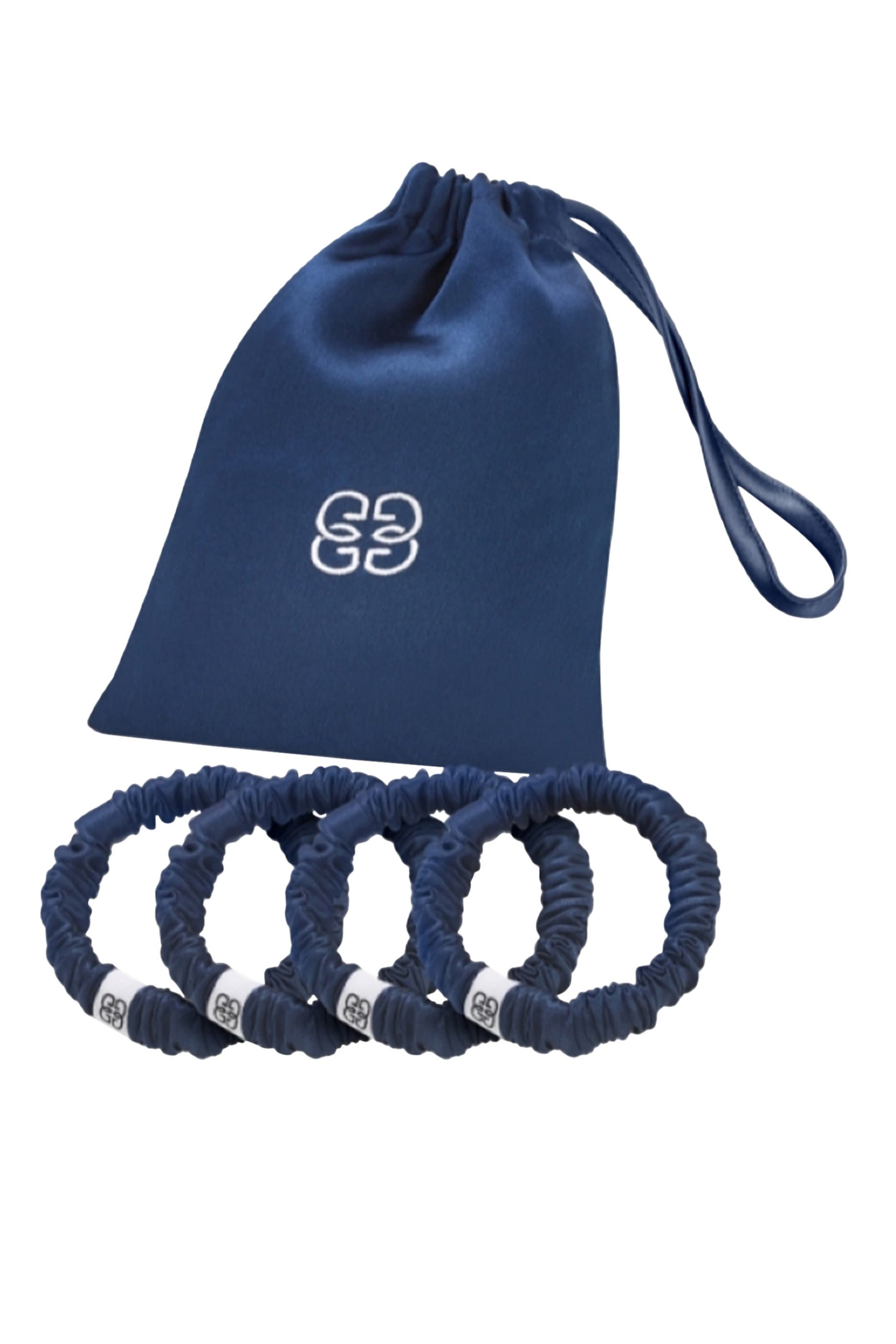 طقم ربطات شعر حرير، 4 قطع