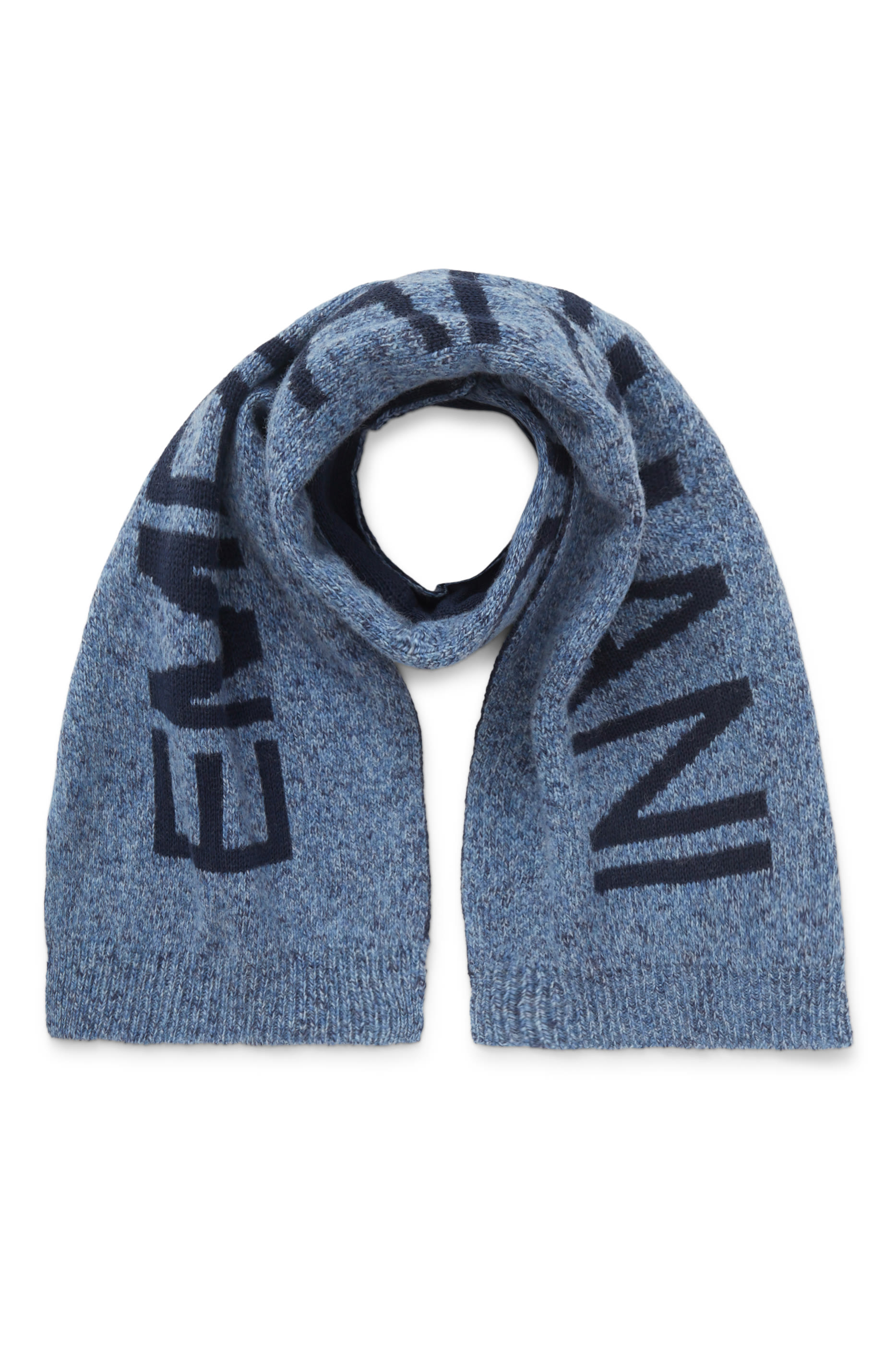 طقم وشاح وقبعة بيني مزيج صوف للأطفال