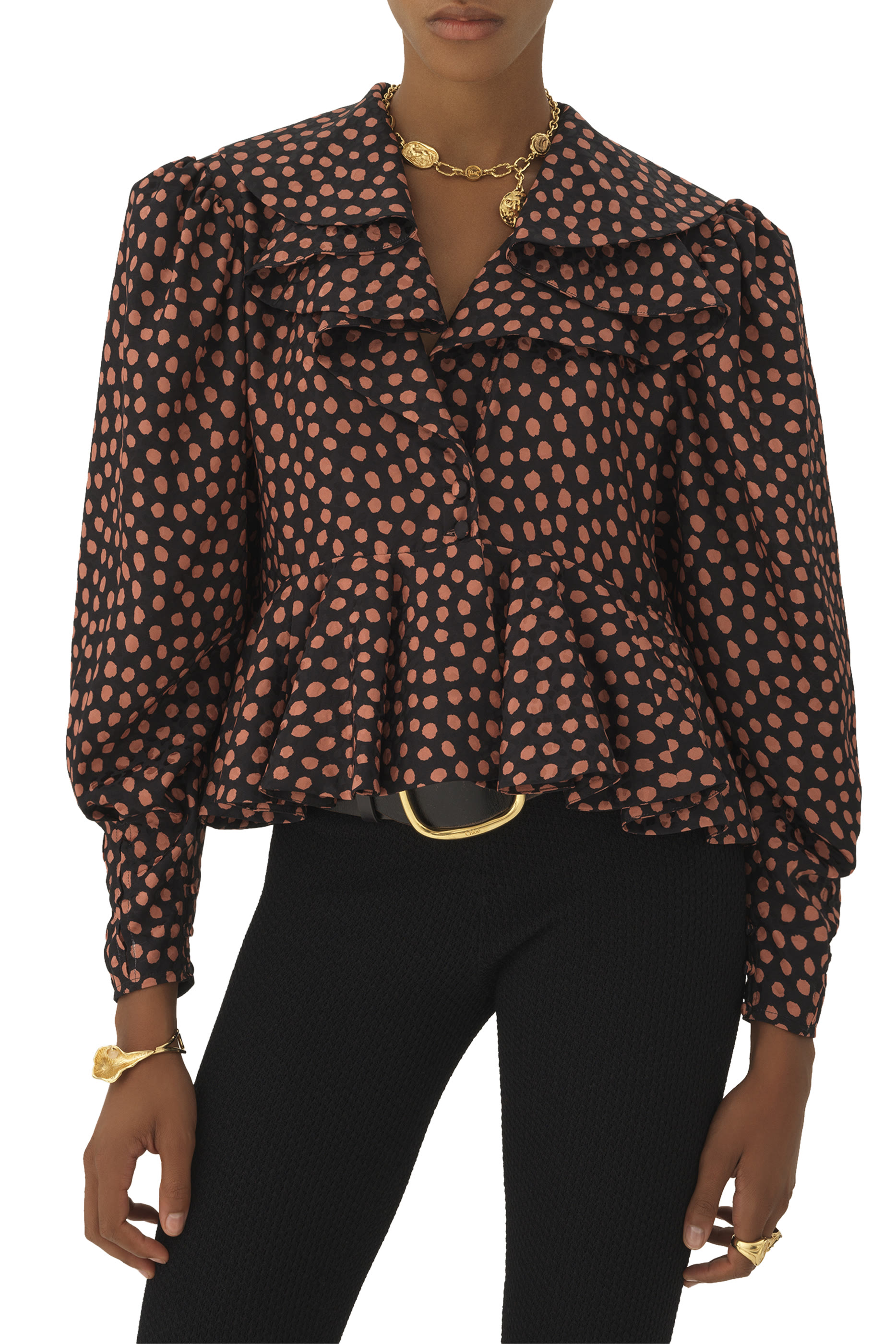 لغينغز قصير بخصر مرتفع