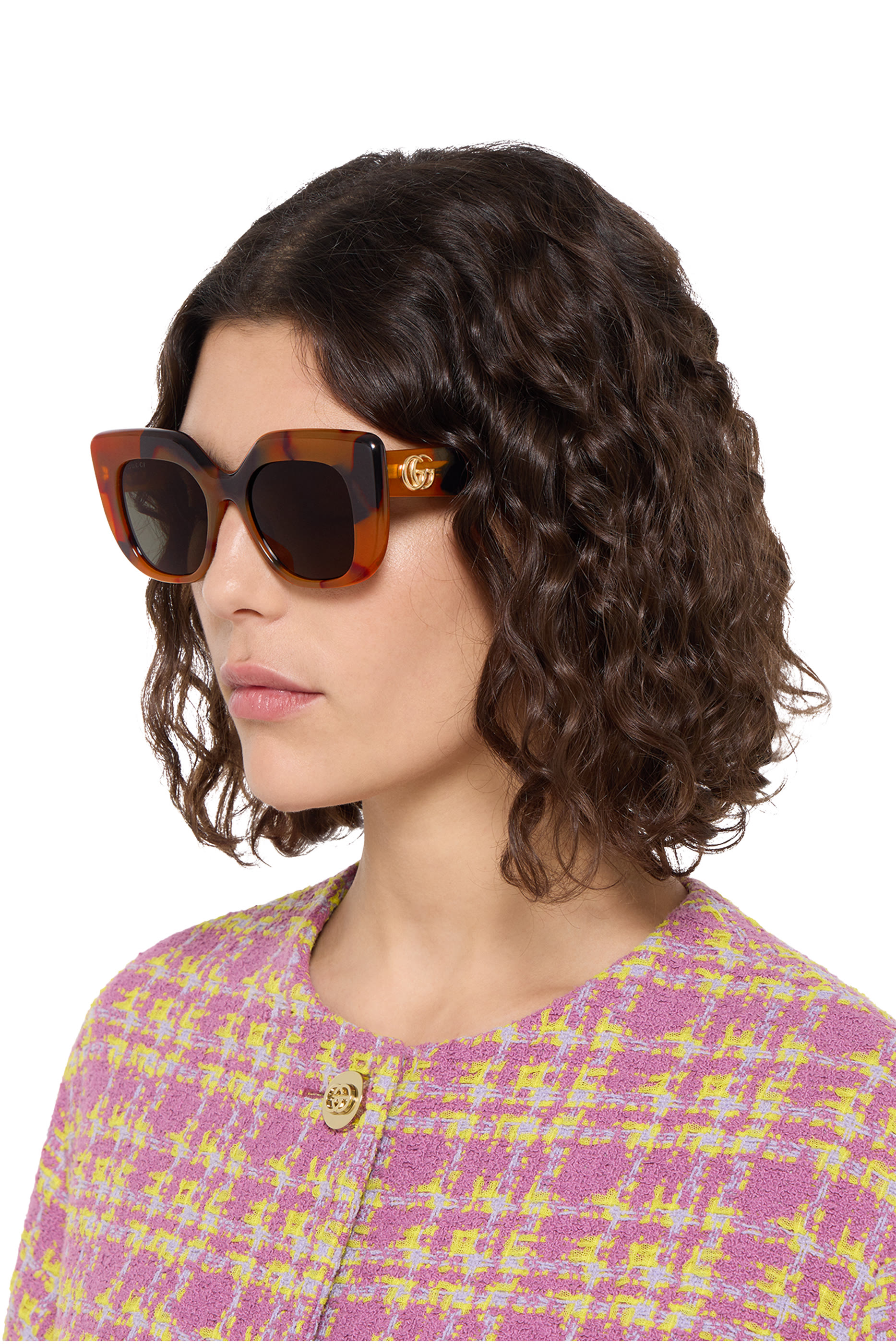 نظارة شمسية 2030 اس بإطار مربع وشعار الماركة