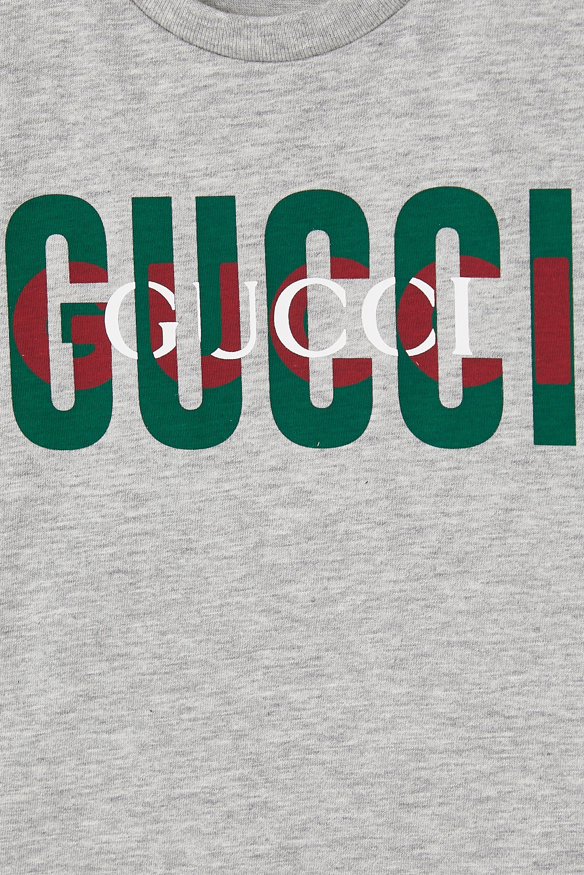 تيشيرت بشعار الماركة قطن للأطفال