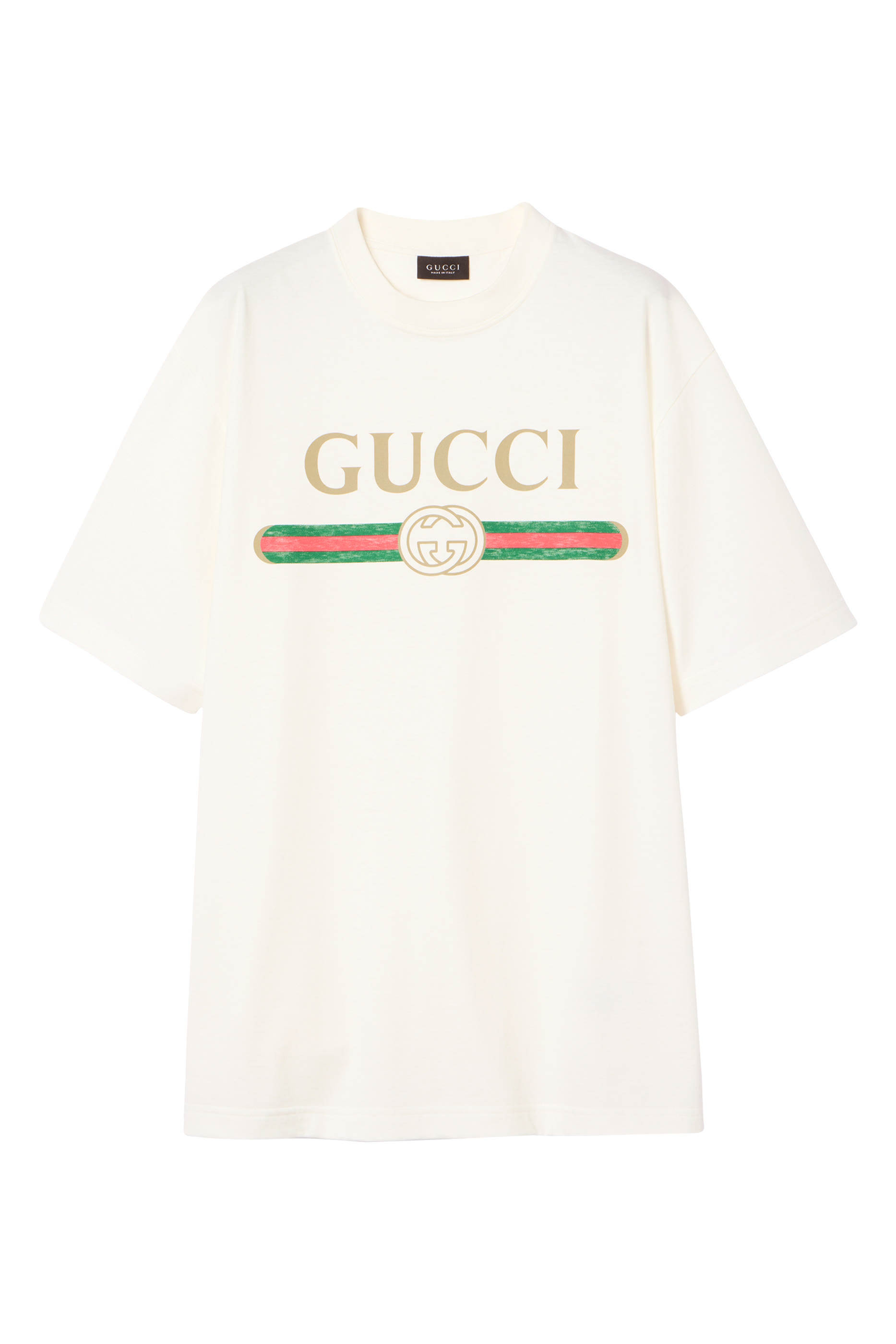 تيشيرت بشعار الماركة قطن جيرسيه وحرير