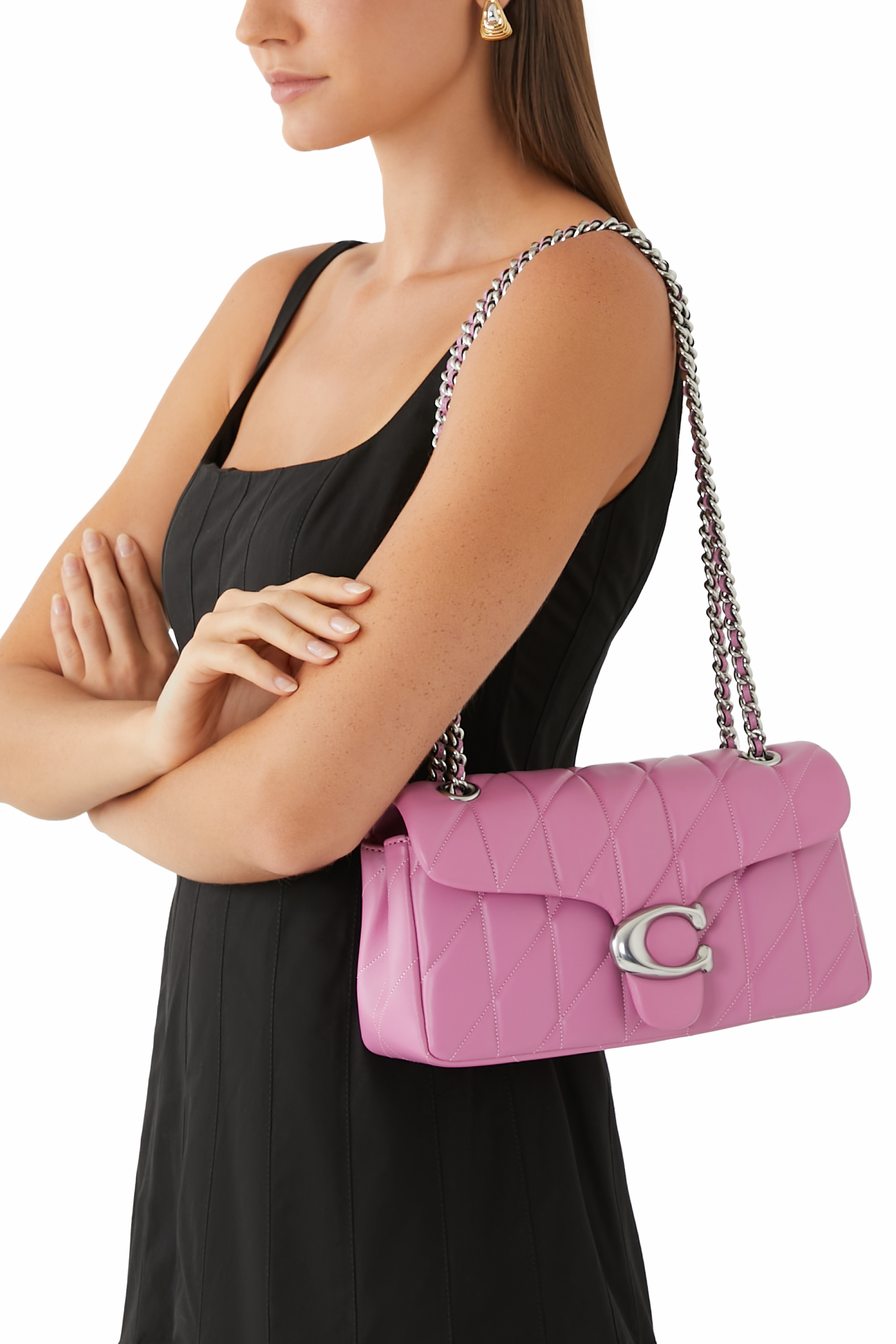 حقيبة كتف تابي 26 بتصميم مبطن