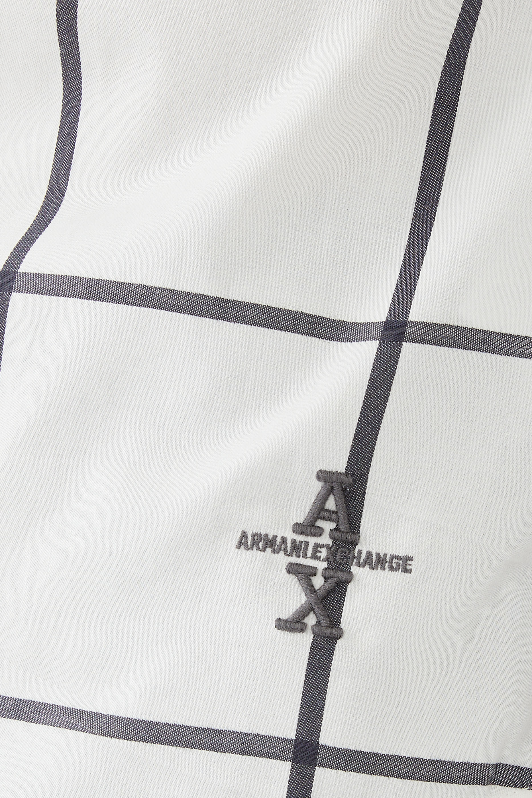 قميص بنقشة مربعات مخططة قطن