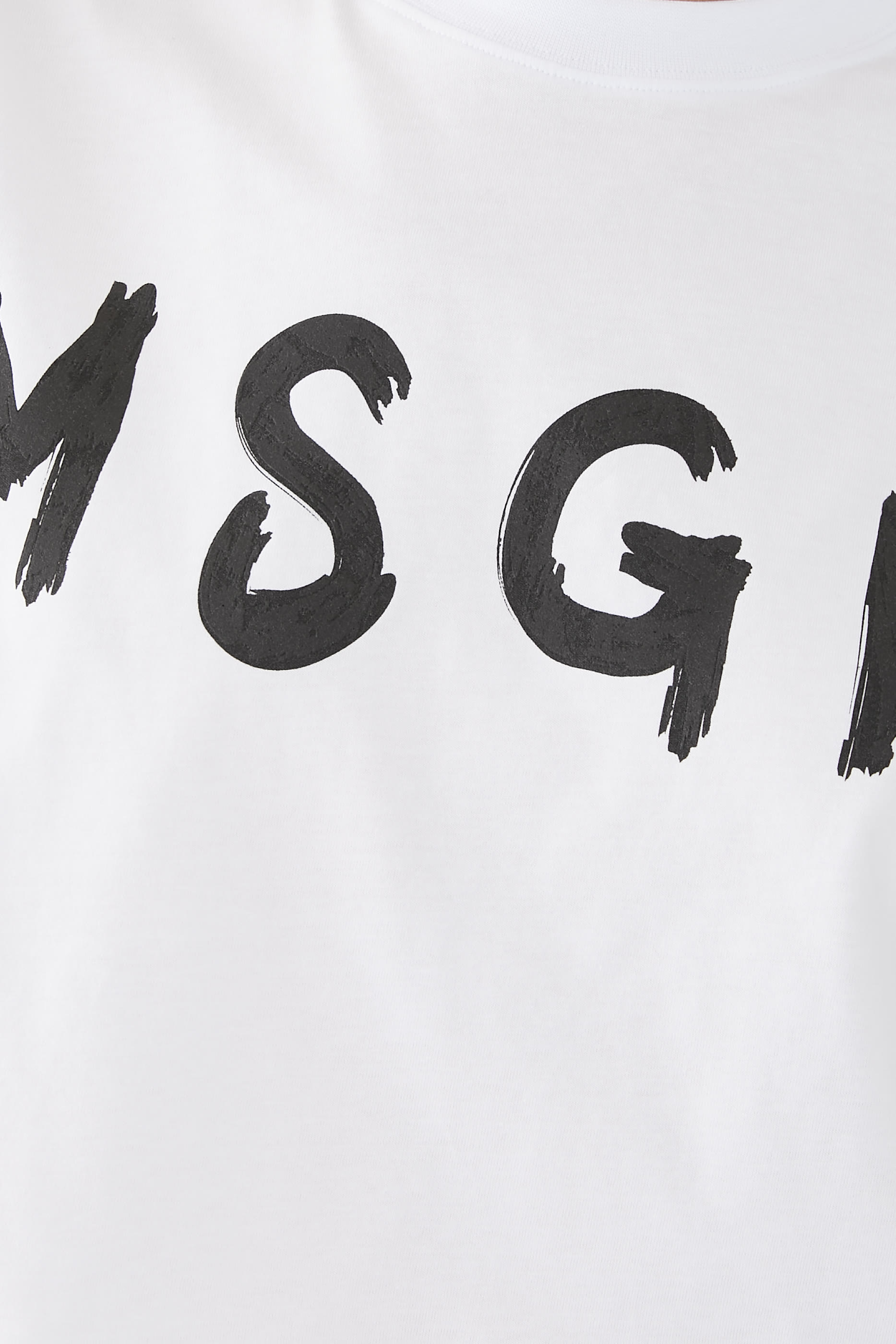 تيشيرت قصير بطبعة شعار الماركة بنمط بخاخ