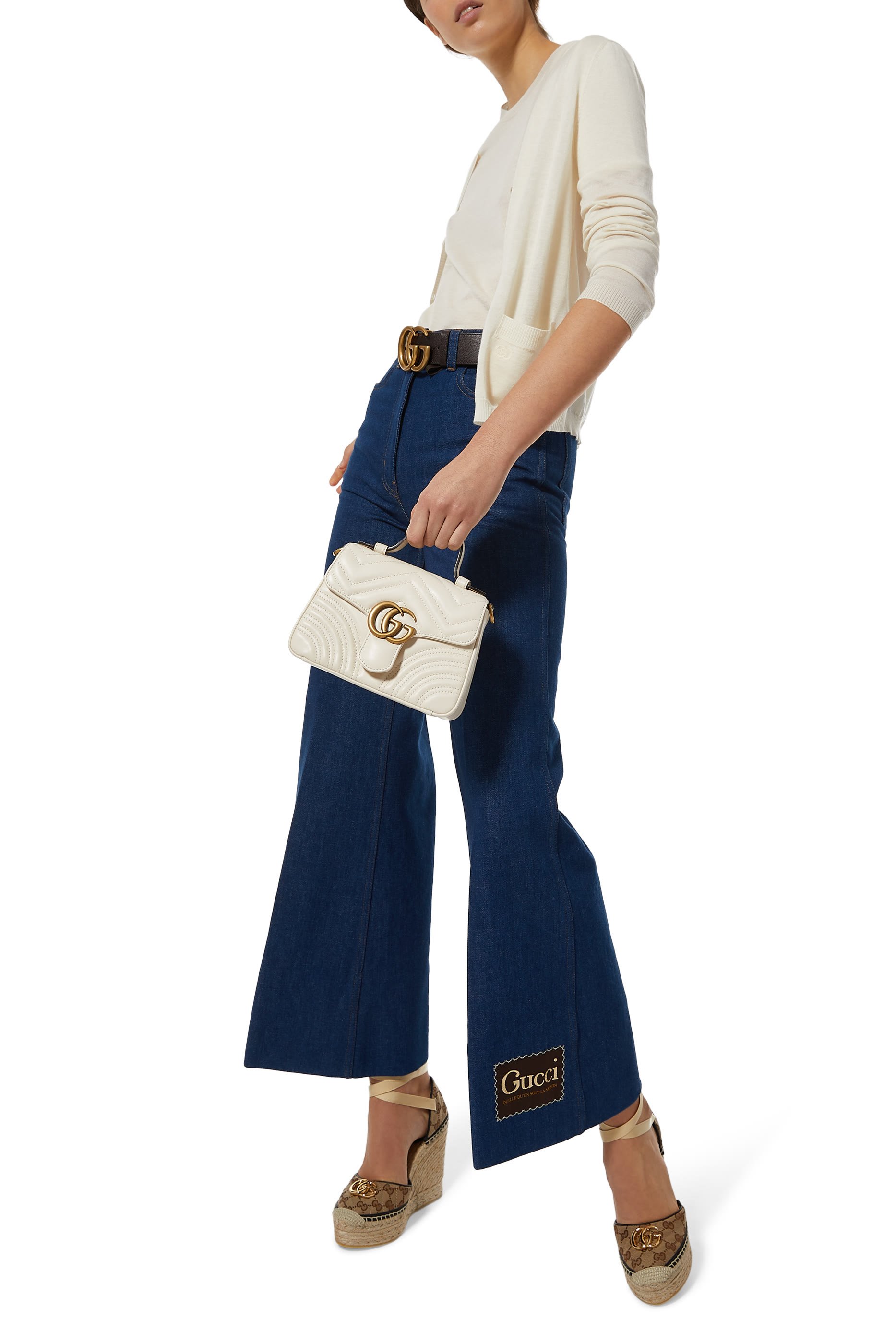 حقيبة مارمونت مبطنة بشعار GG