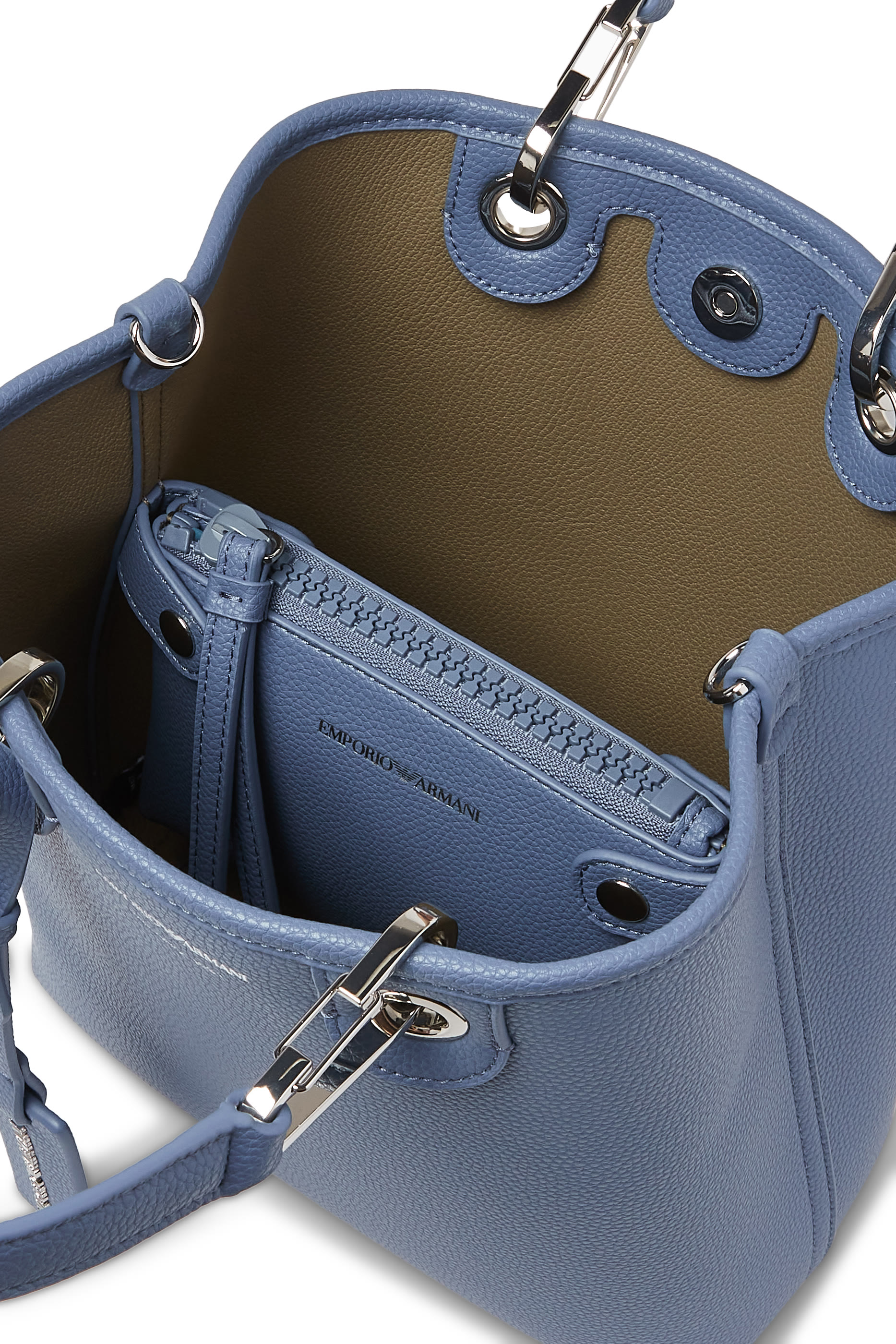 حقيبة يد ماي إي أي بتصميم عمودي بنقشة جلد الغزال