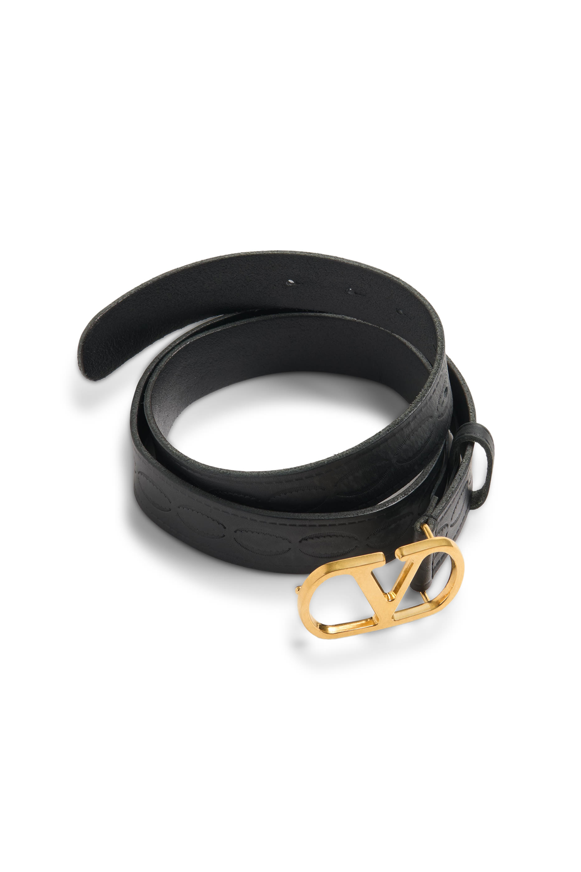 حزام بشعار الماركة جلد عجل