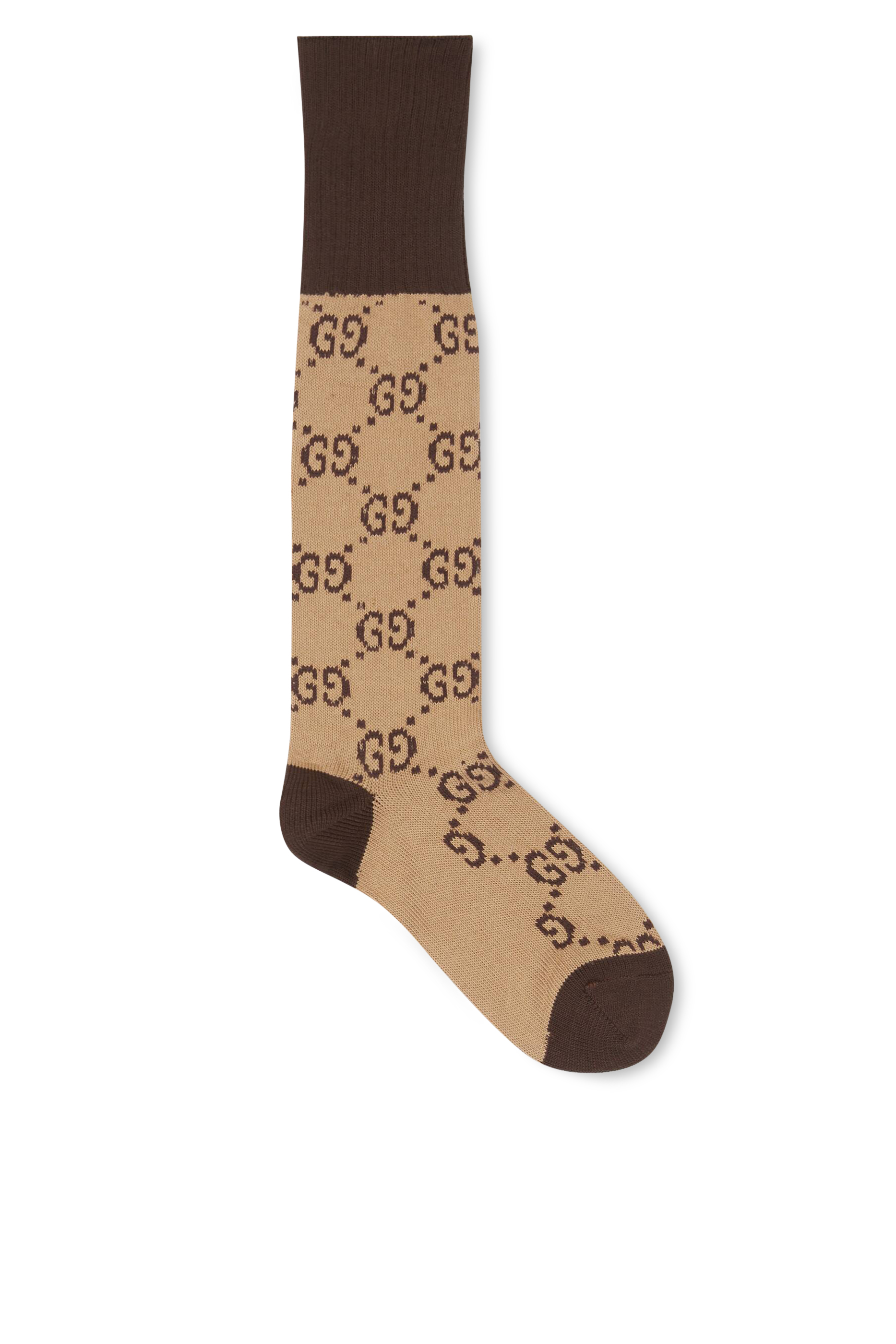 جوارب من مزيج القطن بنقشة حرفي GG