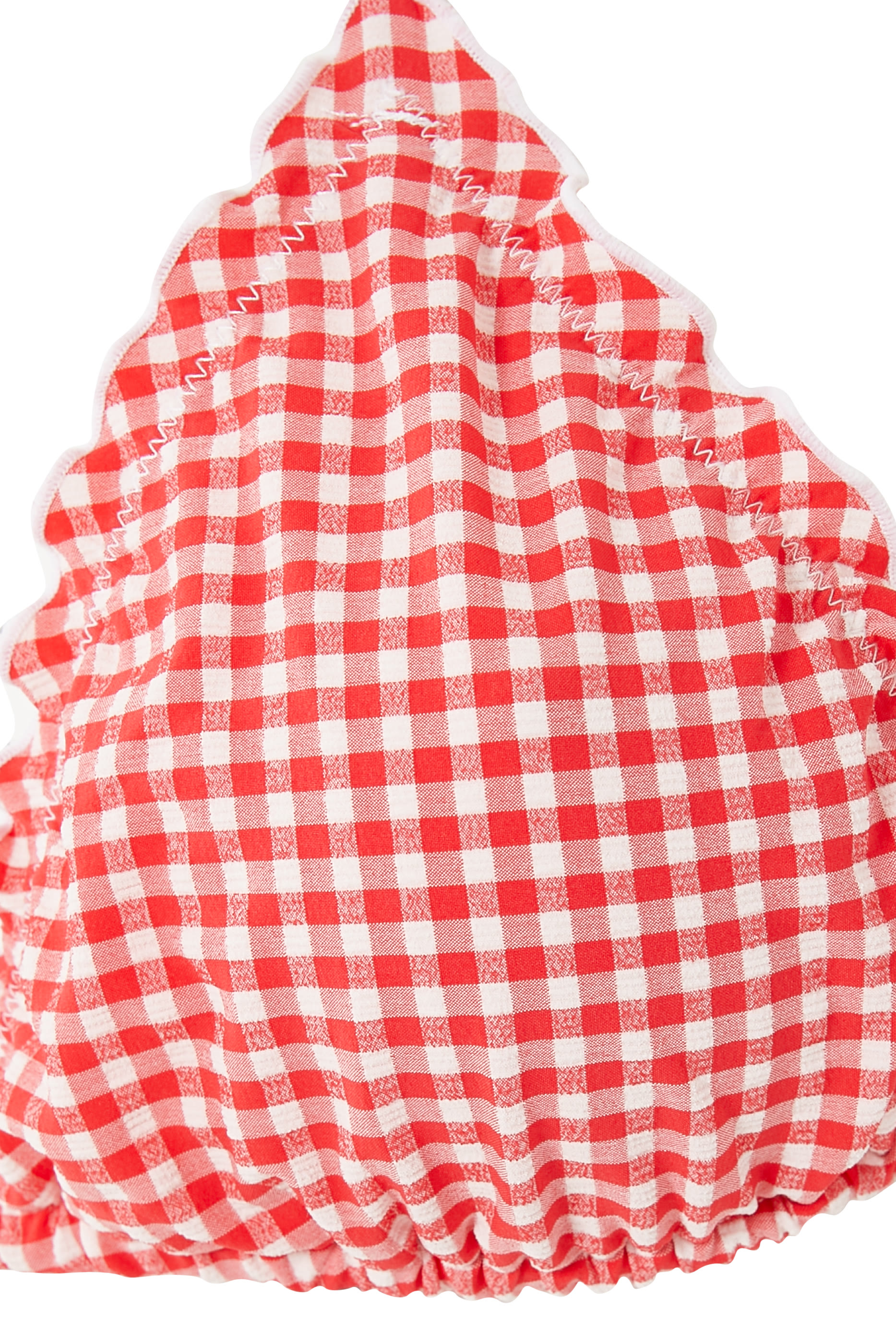 قطعة بيكيني علوية بحواف شبكية