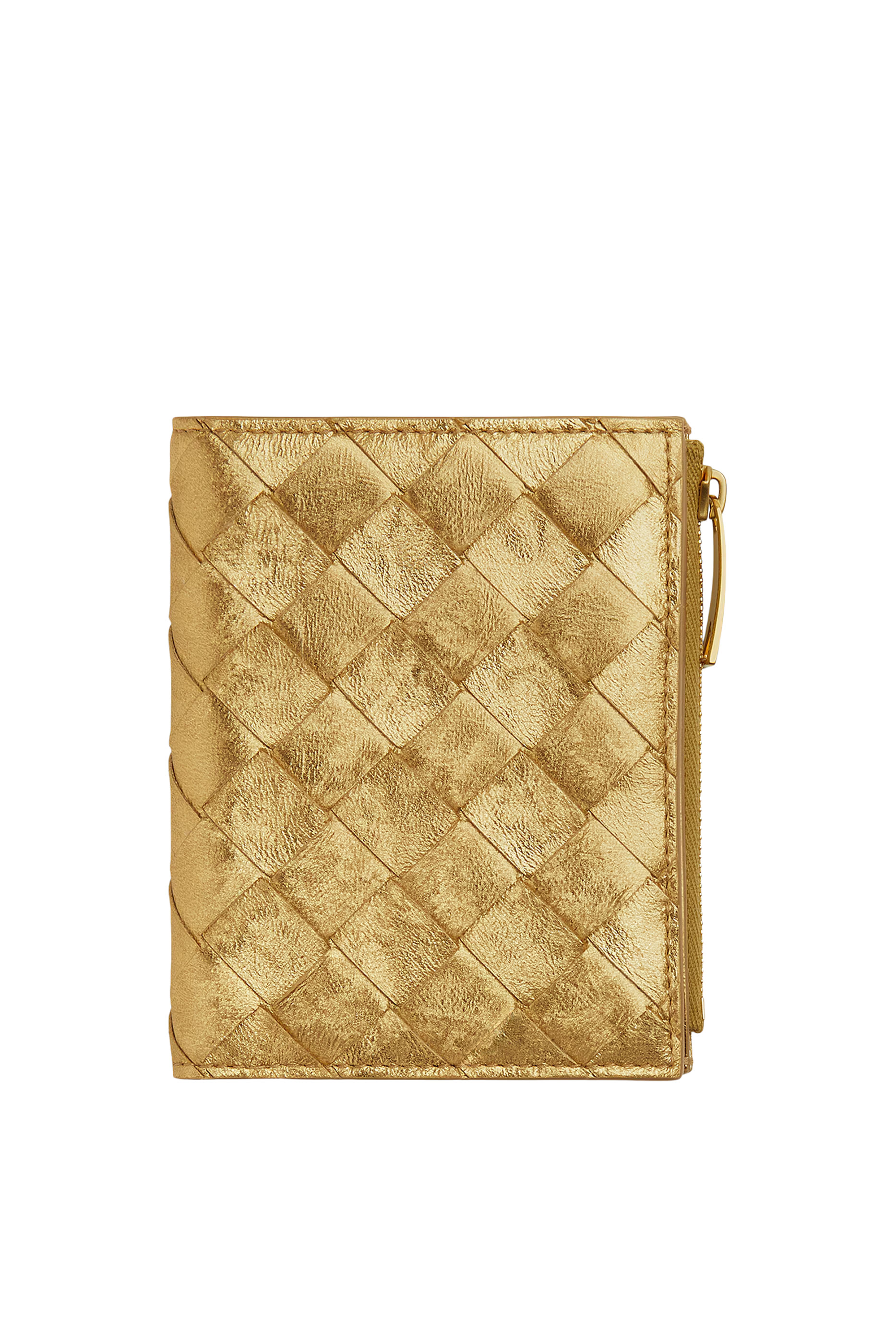 محفظة صغيرة بتصميم مجدول ثنائي الطي