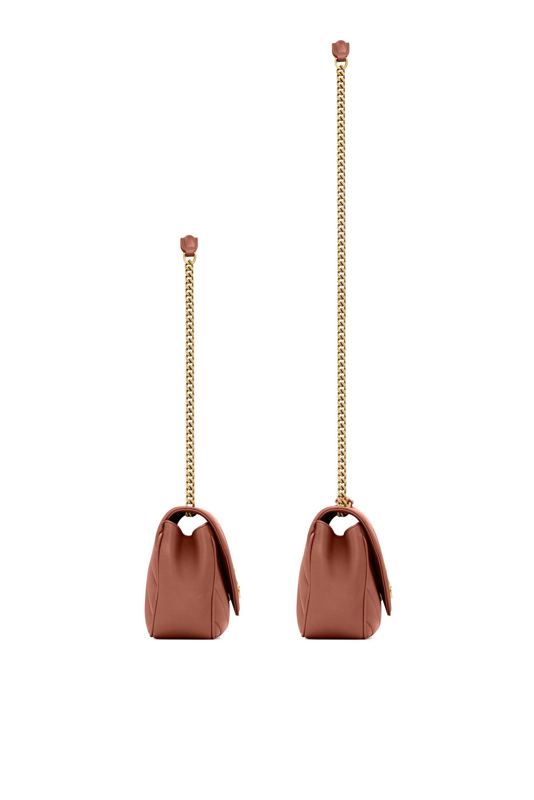 حقيبة لولو صغيرة بحمالة سلسلة جلد حمل مبطن