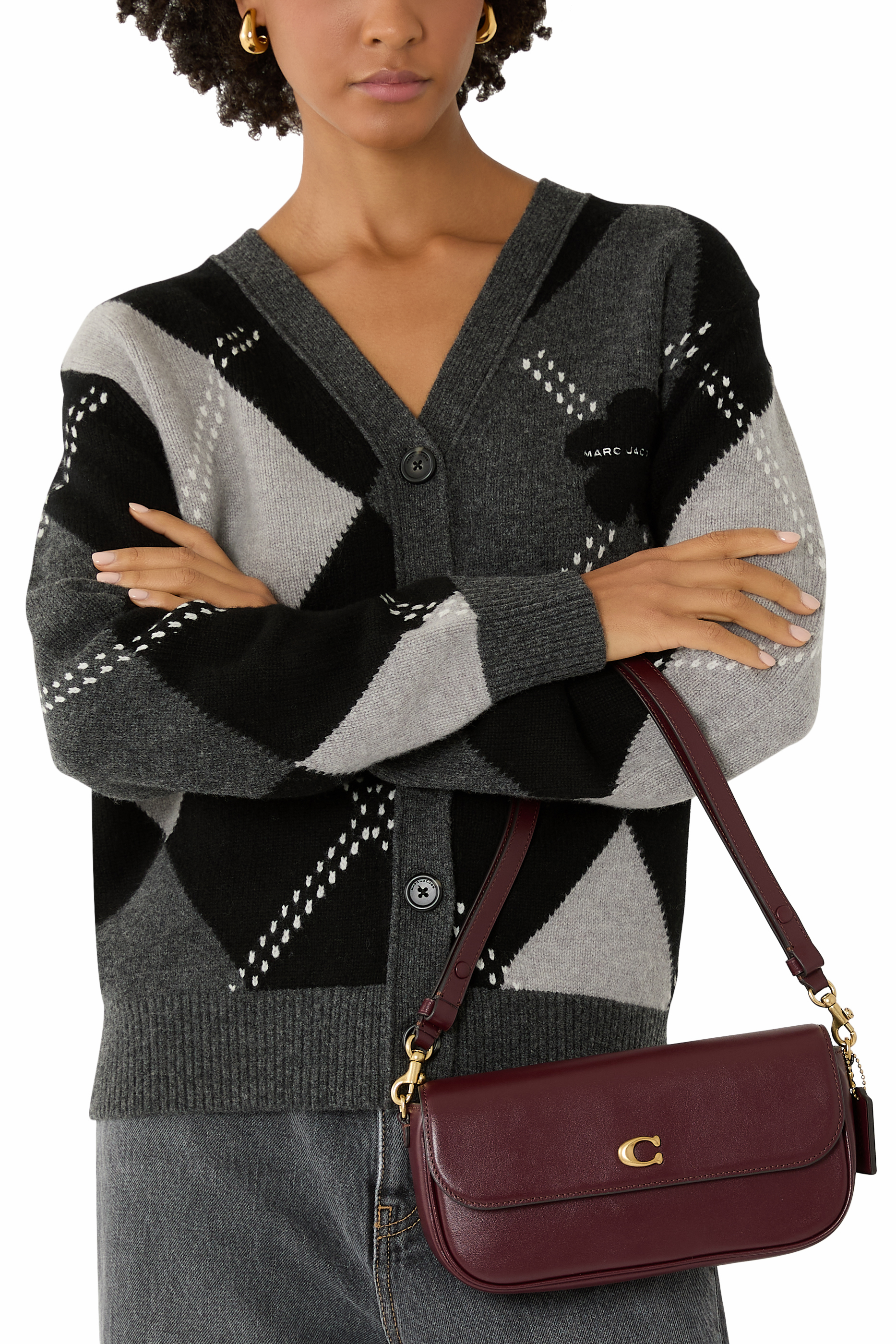 حقيبة بروك بغطاء قلاب وسلسلة