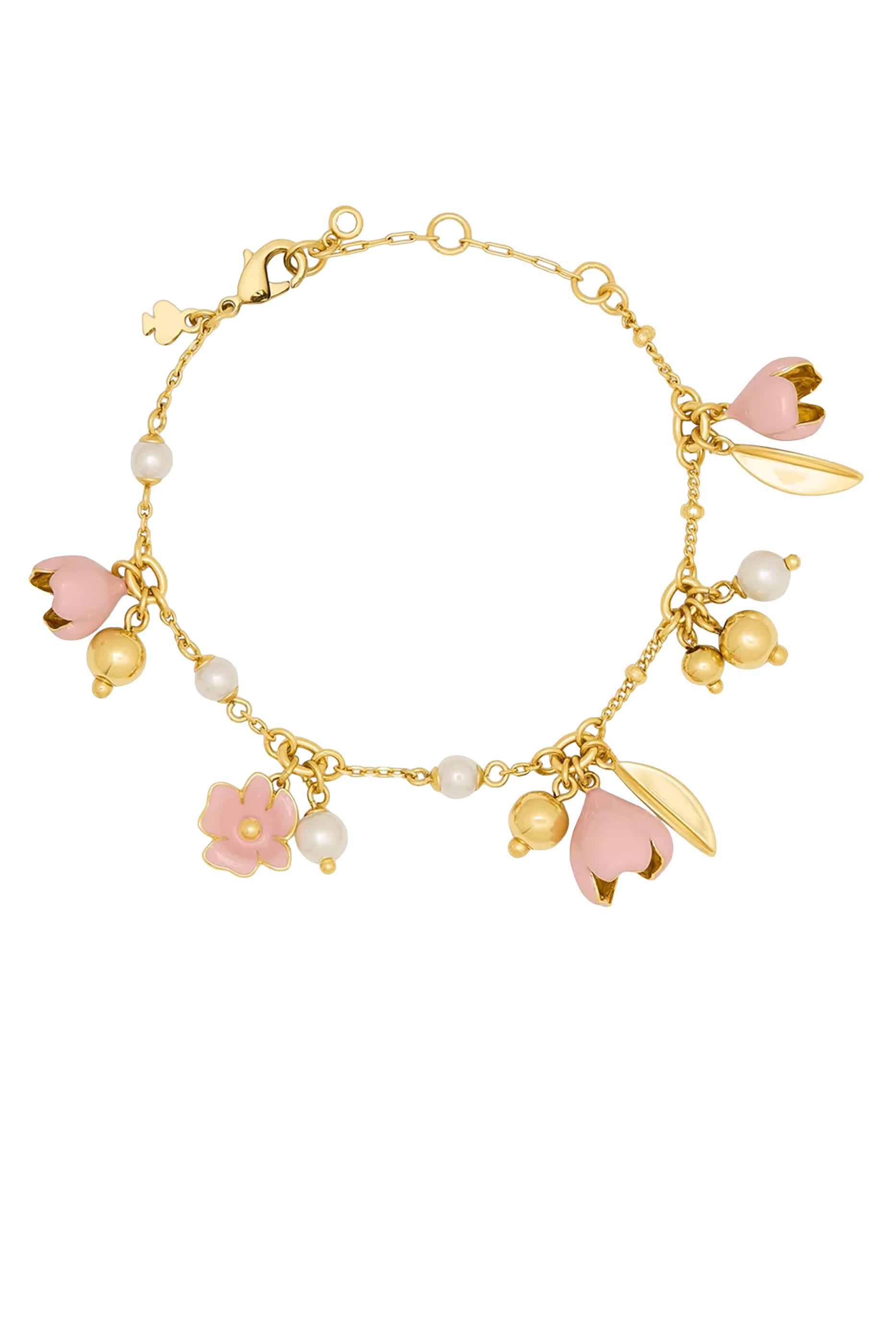 سوار بحلي على شكل زهرة زجاج ومينا 