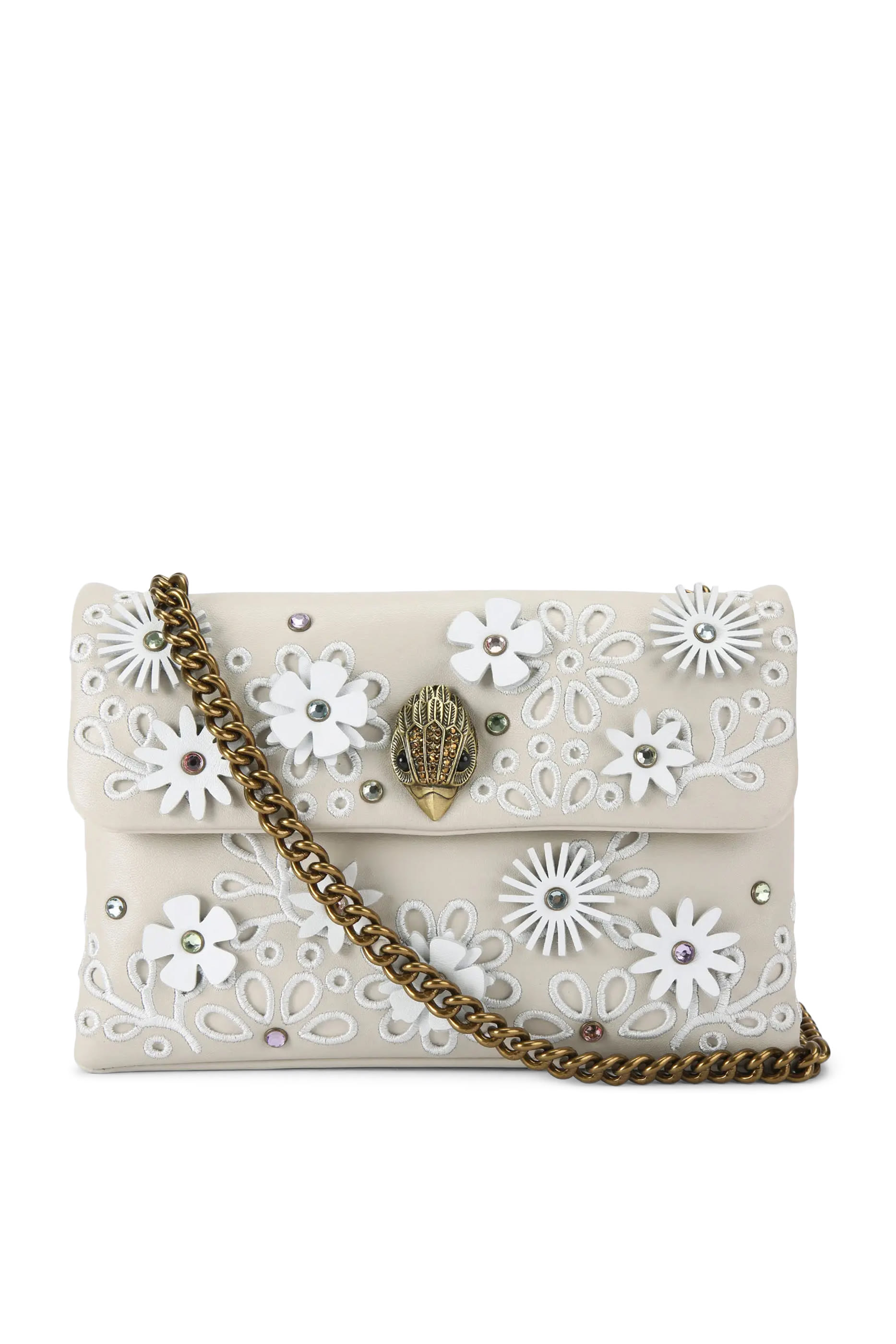 حقيبة كتف كنسينغتون متوسطة بزهور