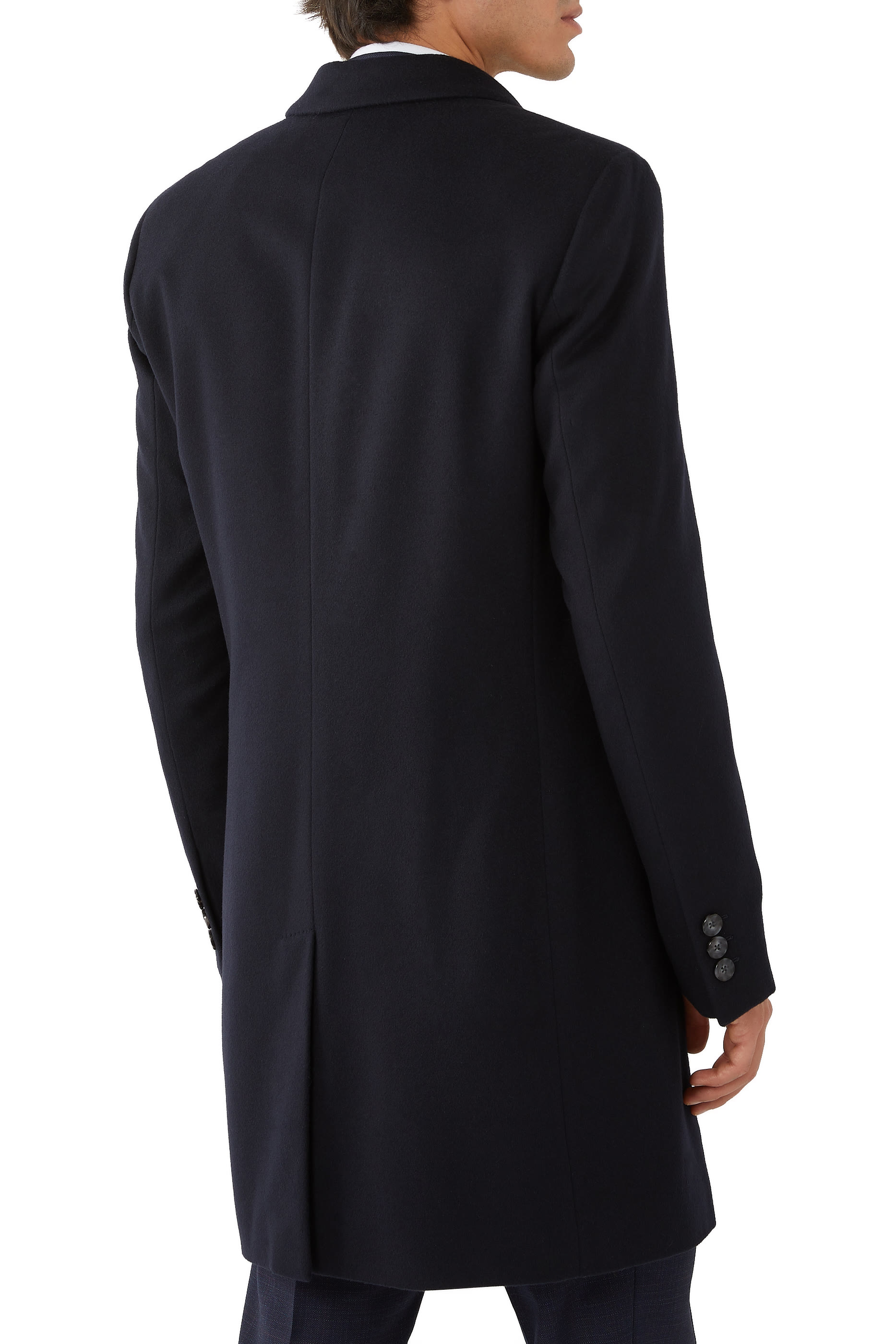 Slim-Fit Wool and Cashmere Coat