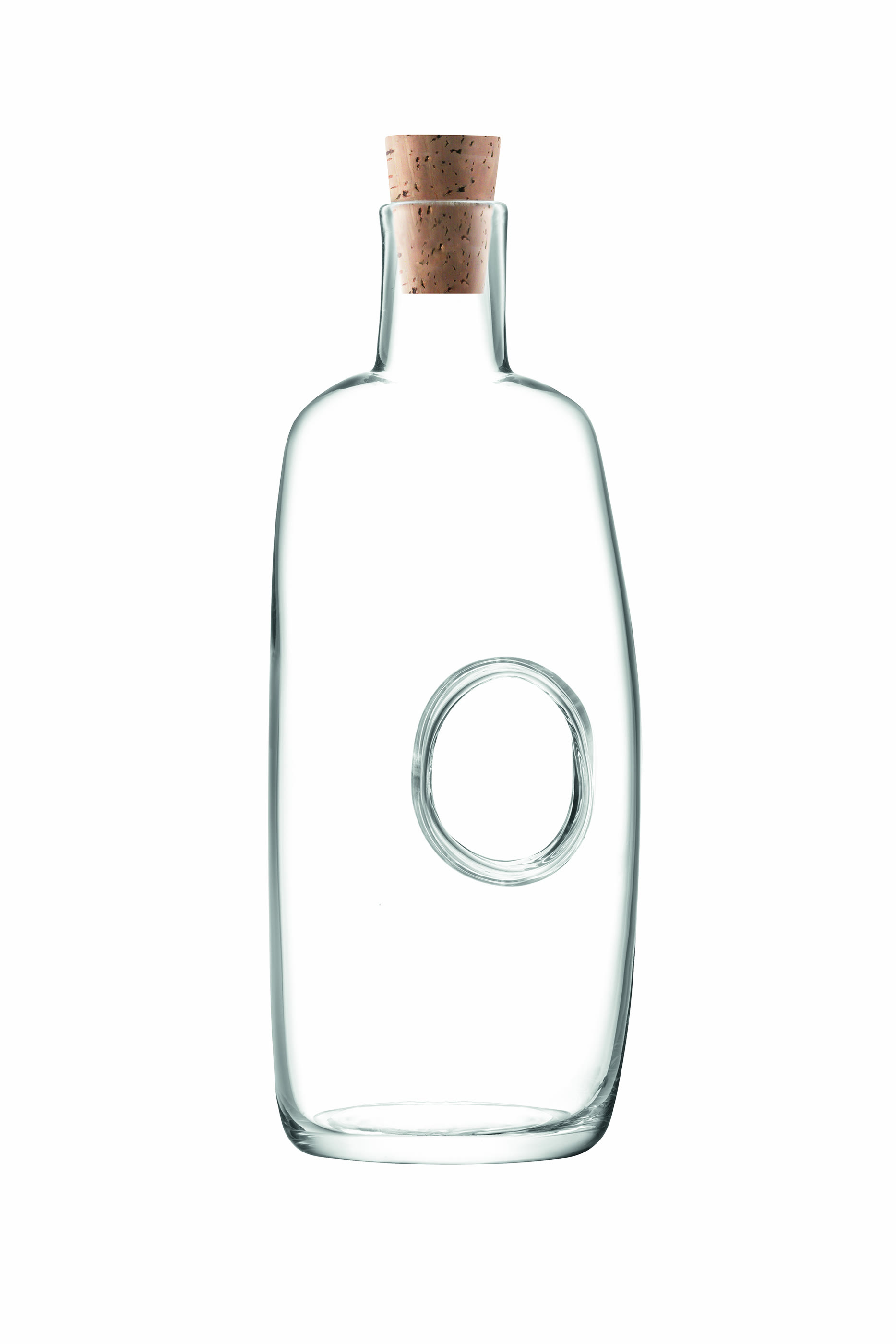 قارورة بتصميم مفرغ مزودة بسدادة فلين