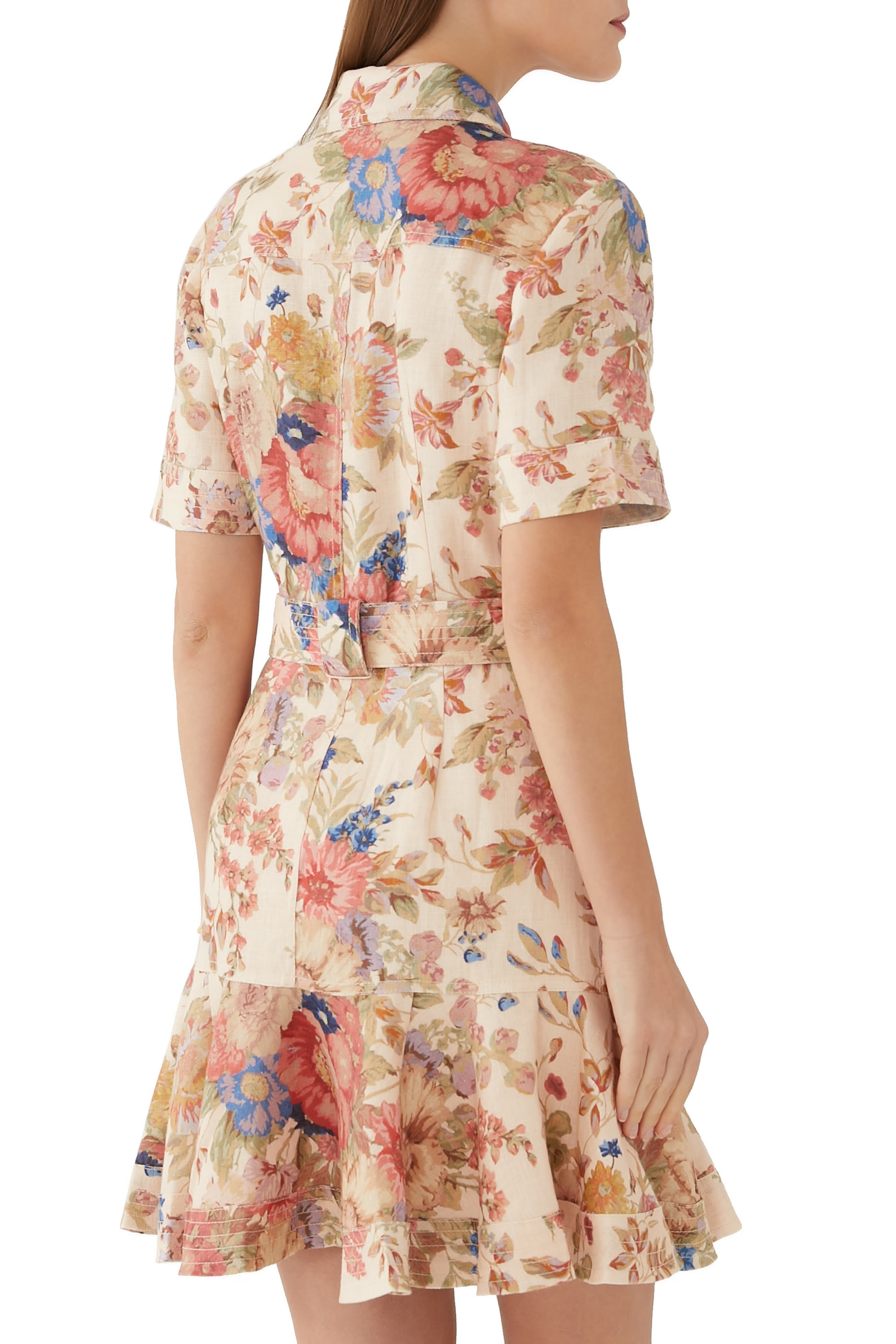 فستان أوغست قصير بحزام