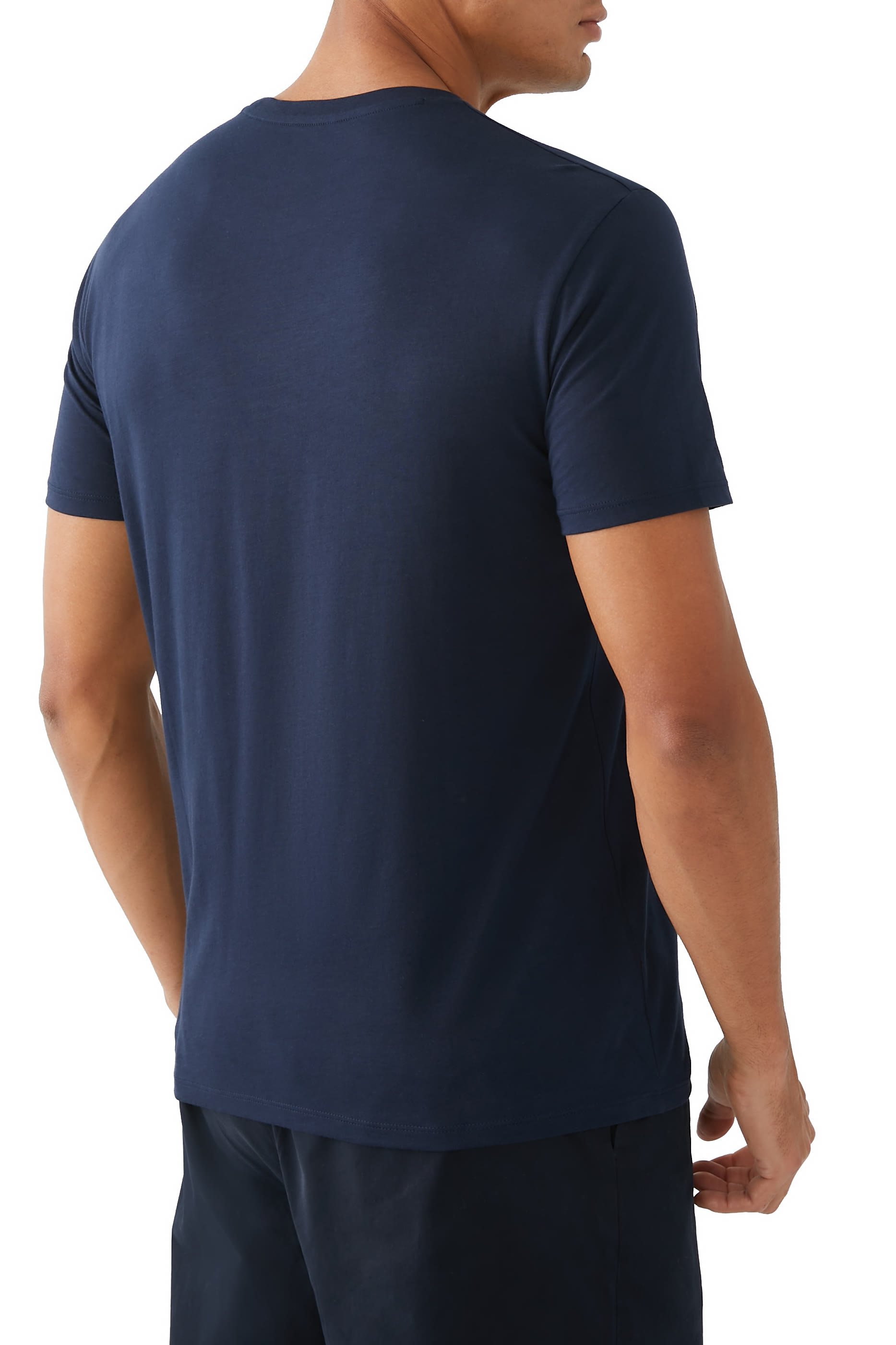 تيشيرت ميتا نايتشر بقصة عادية بياقة ضيقة قطن