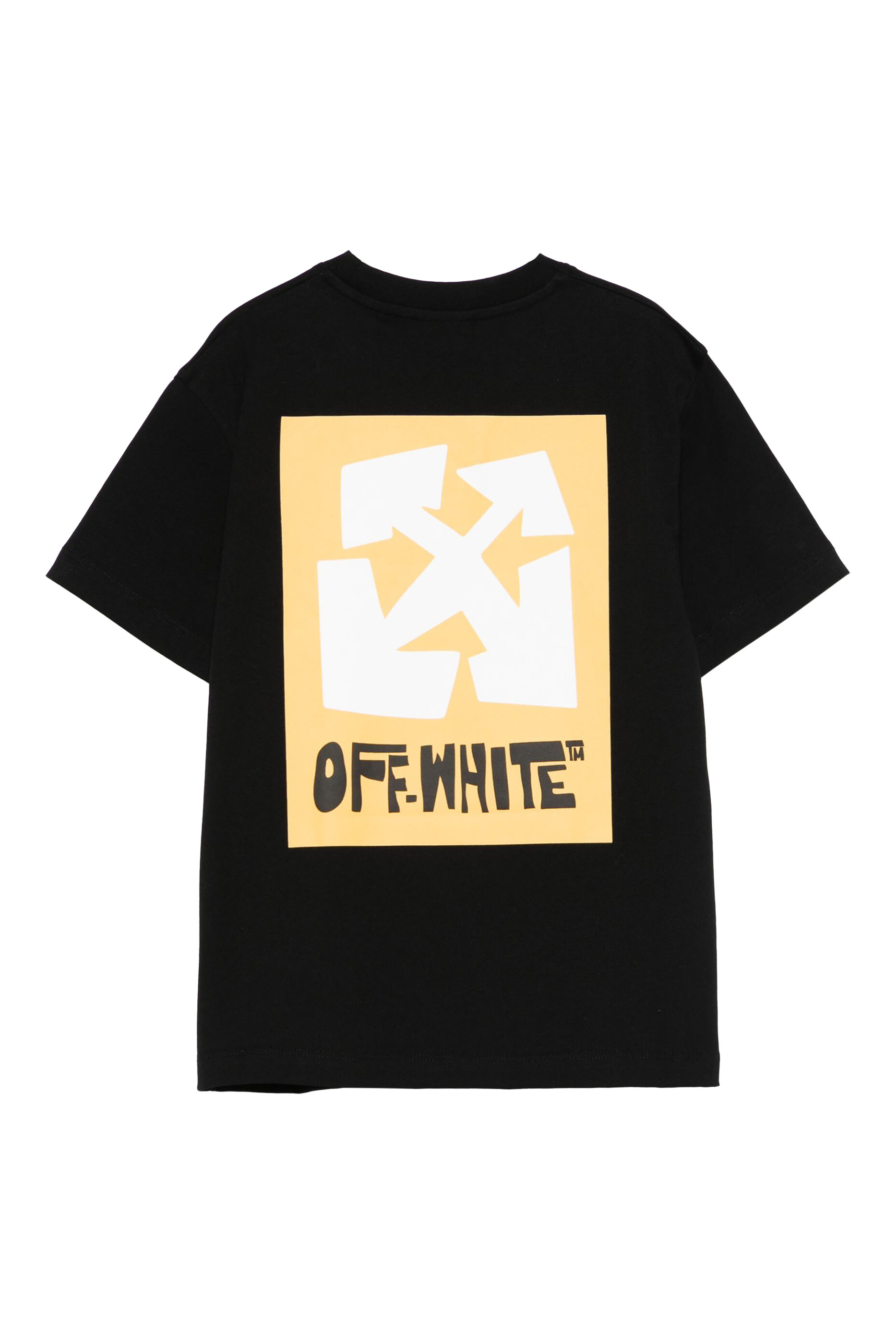 تيشيرت بملصق بشعار الماركة غرافيكي للأطفال