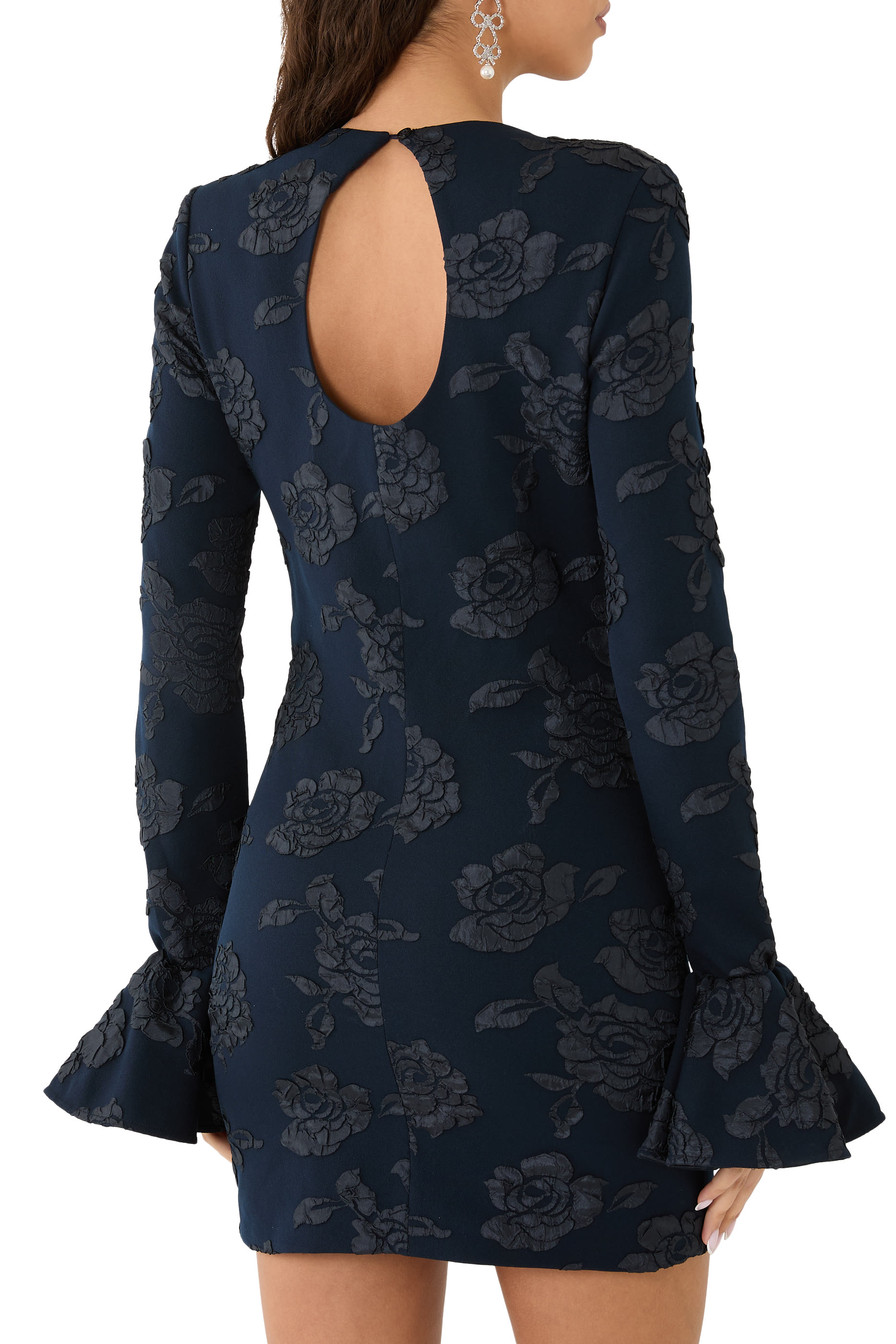 فستان قصير جاكار