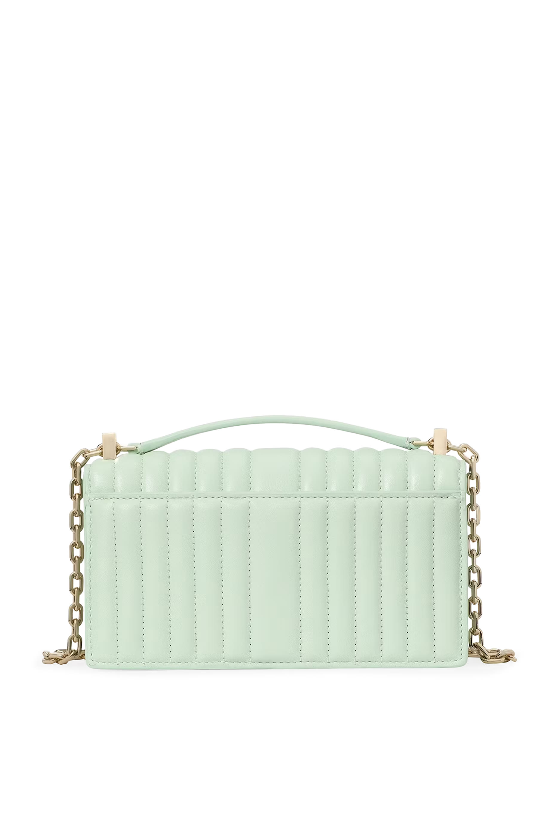 حقيبة كروس بودي ديكو صغيرة بغطاء قلاب وسلسلة جلد مبطن