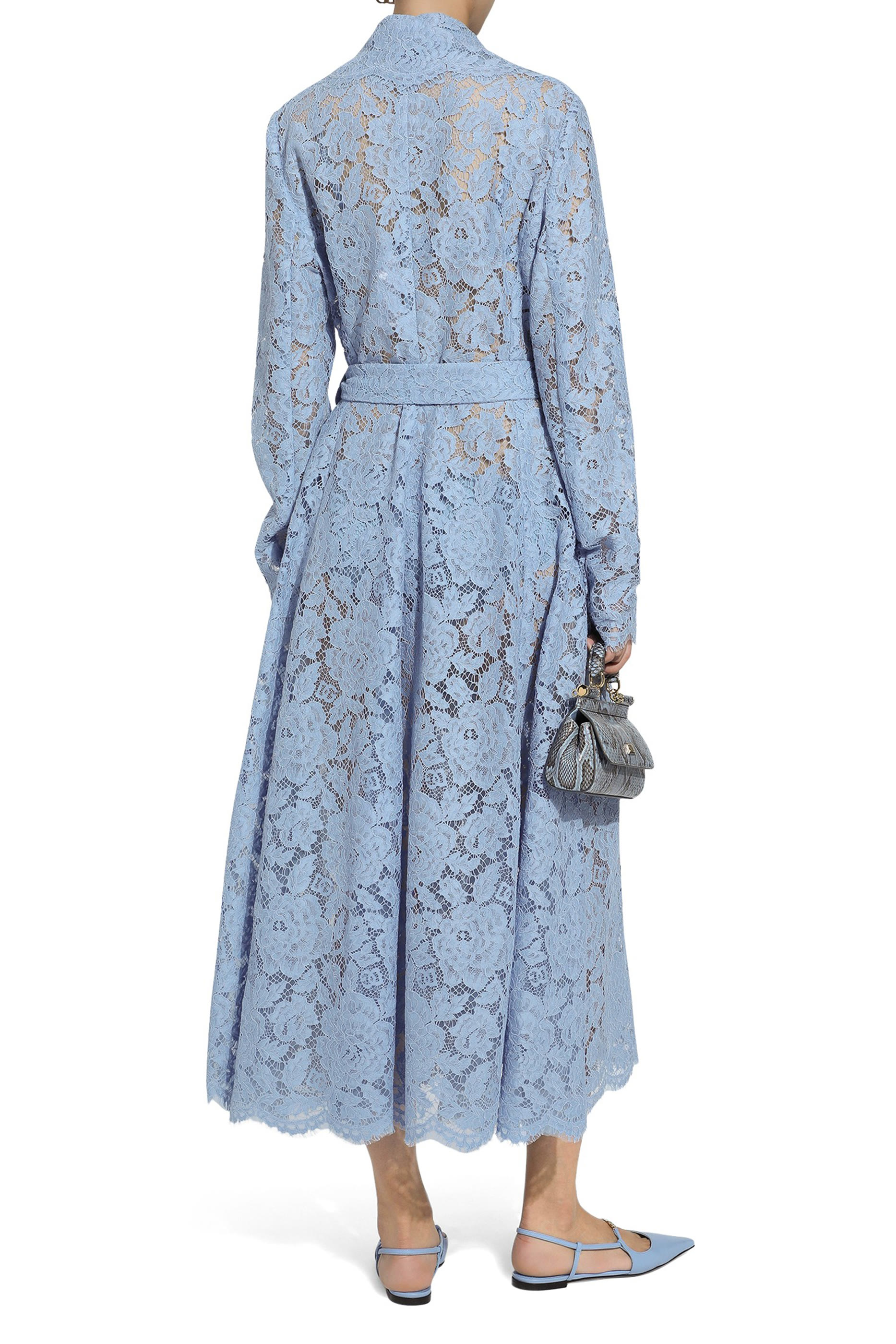 معطف ترنش دانتيل كوردونيتو بنقشة زهور