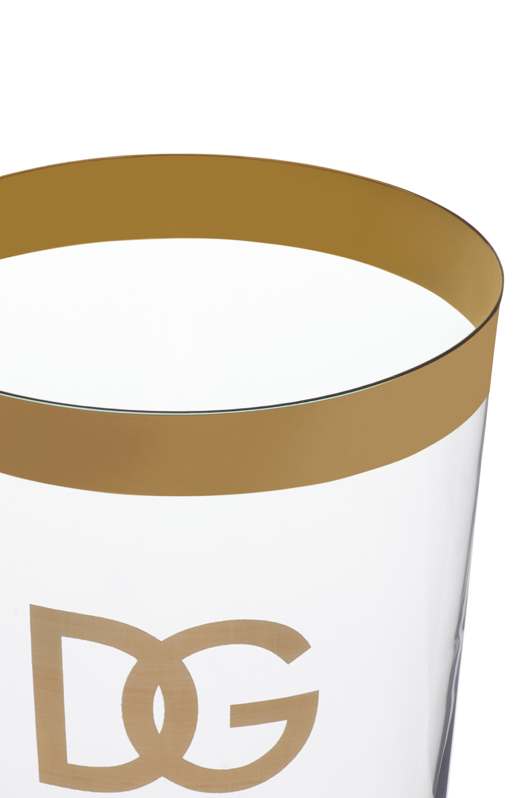 طقم كاسات سوفت درينكس بشعار الماركة بلون ذهبي، قطعتين