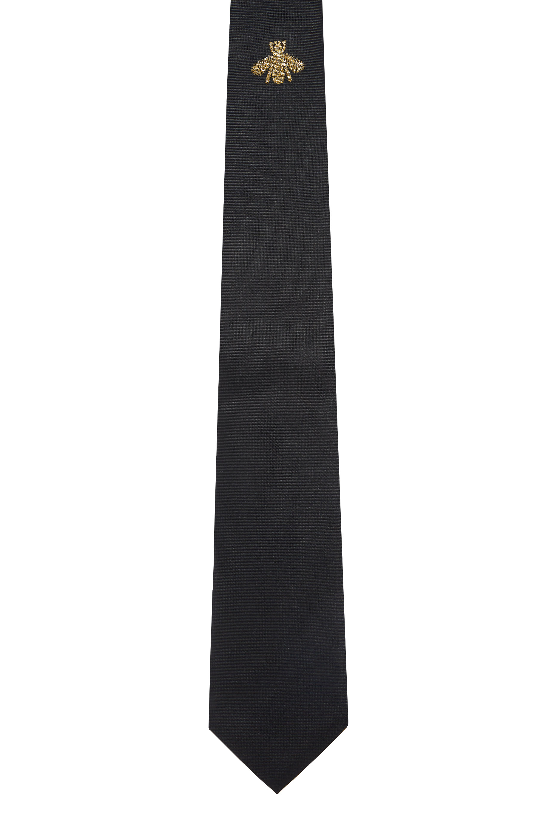 ربطة عنق حرير مطرزة بنحلة