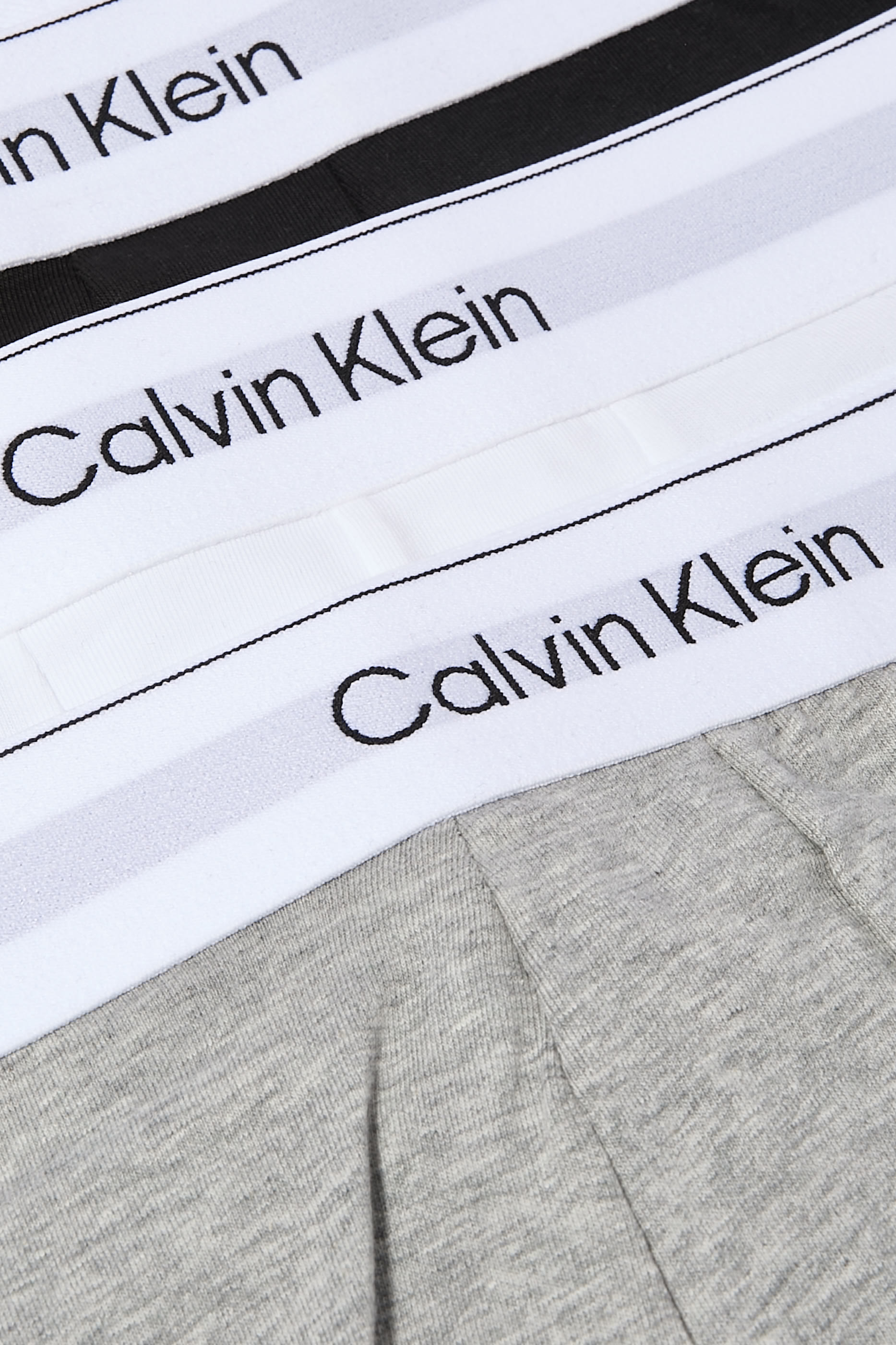 طقم بوكسر بشعار الماركة قطن مطاطي، 3 قطع