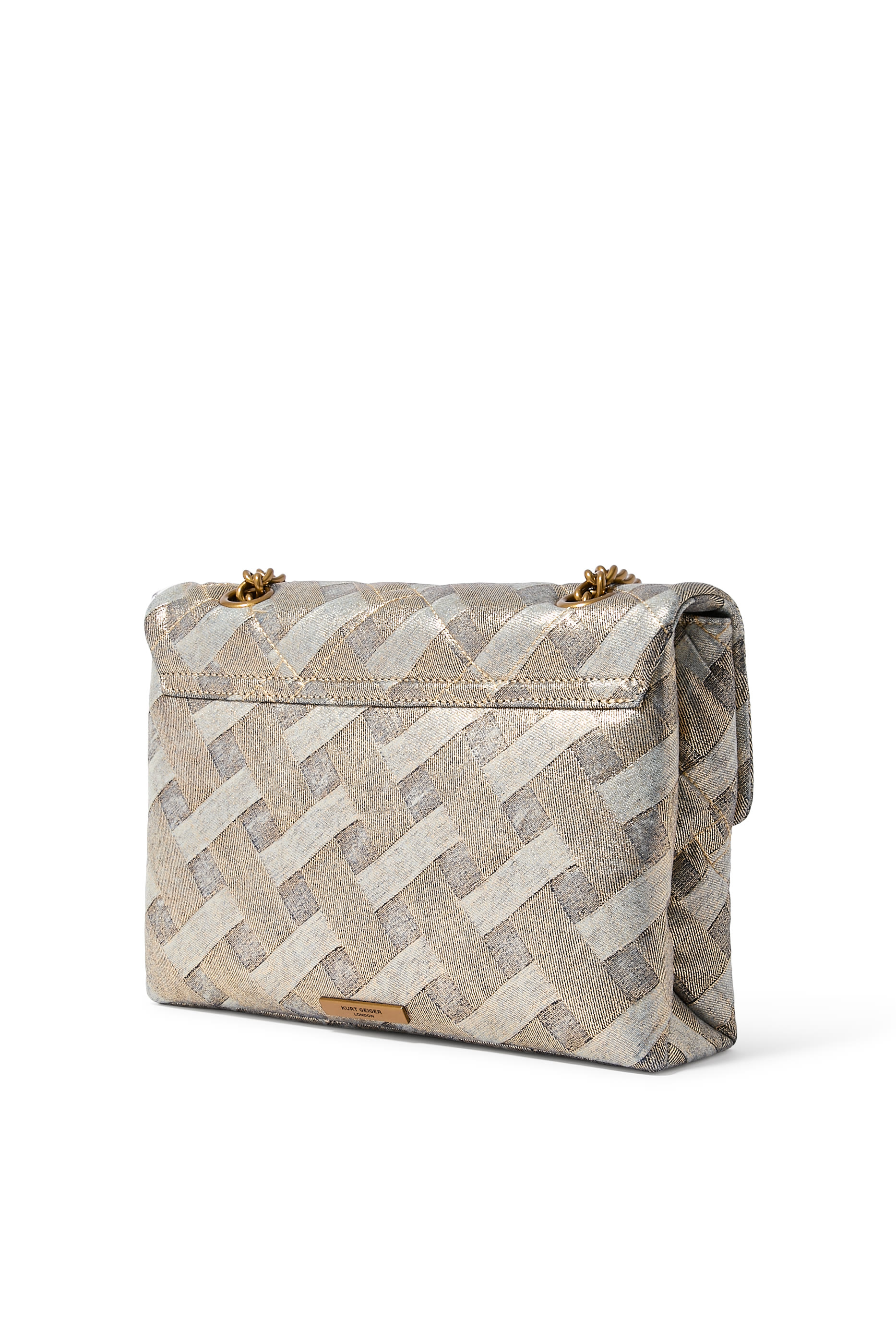 حقيبة كتف كينسينغتون كبيرة دنيم ناعم