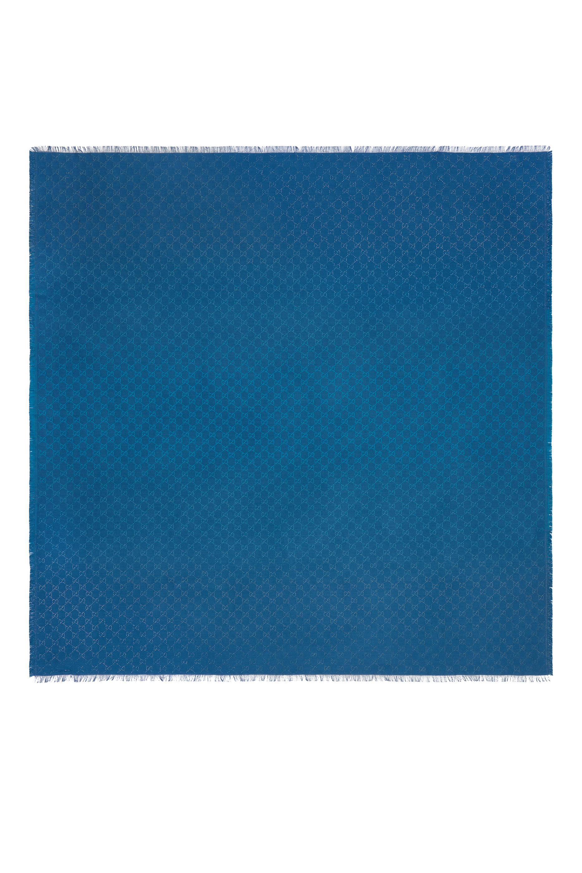 وشاح بنقشة حرفي شعار الماركة قطن صوف وخامة لامعة