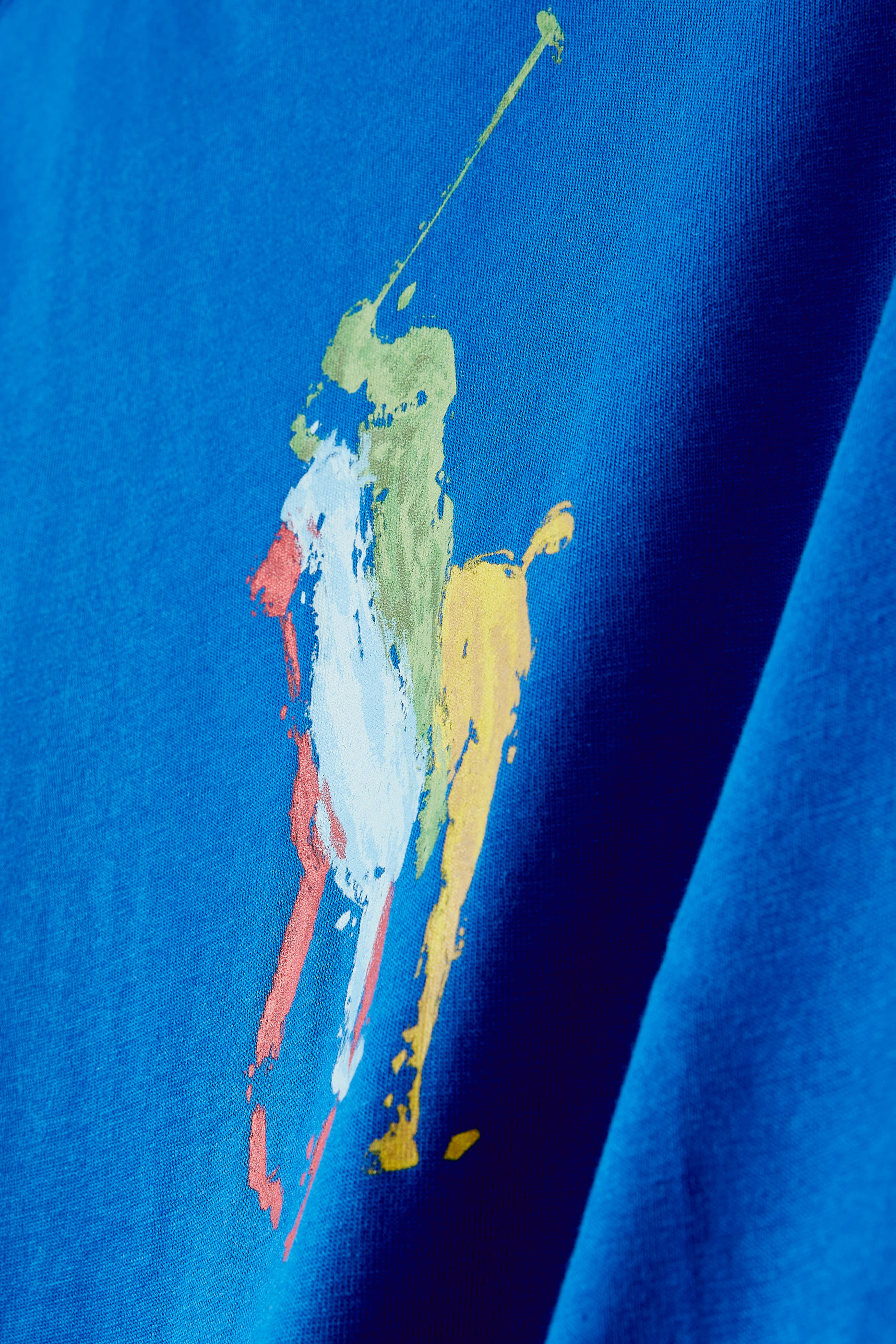 تيشيرت بشعار الماركة قطن جرسيه للأطفال