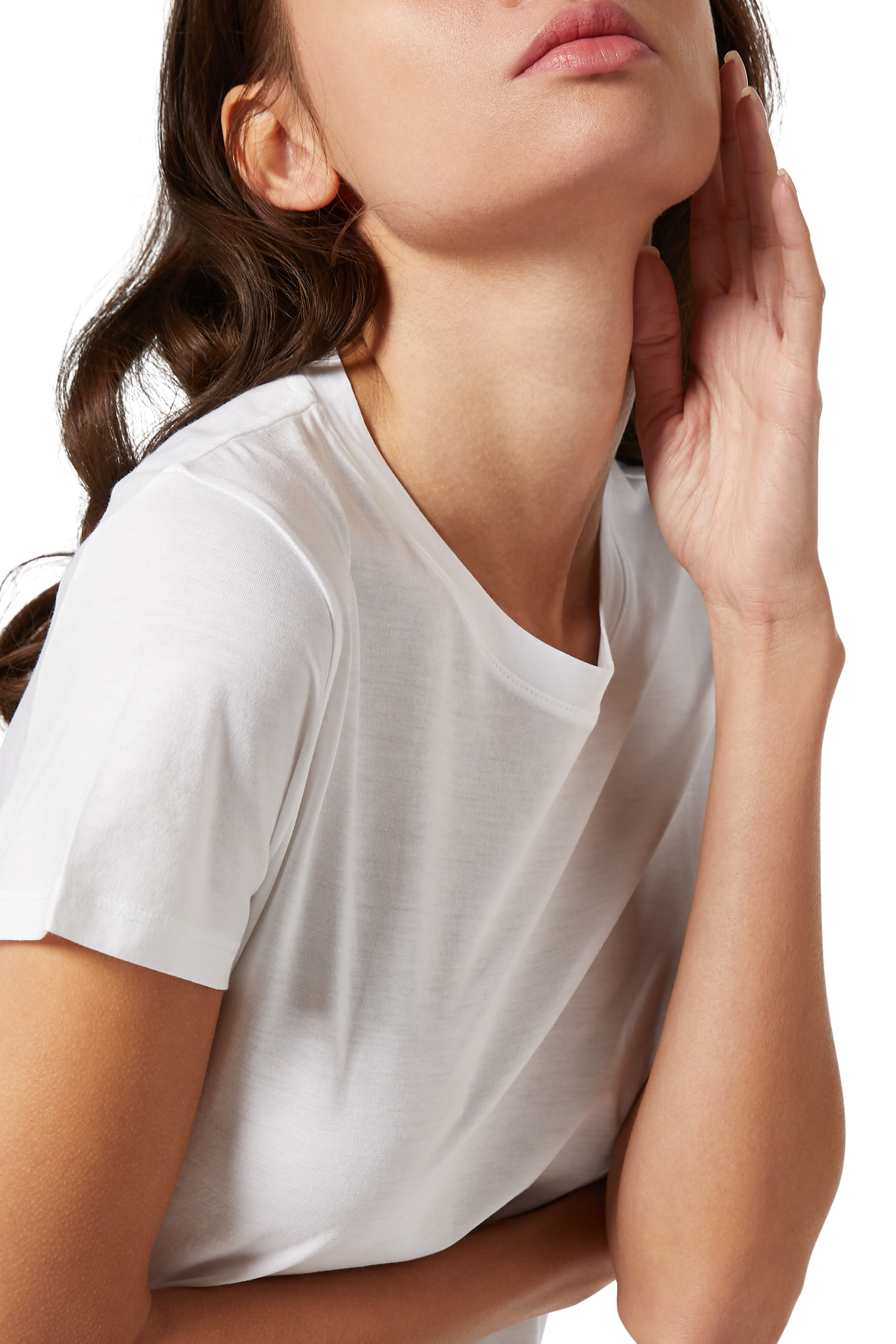 تي شيرت قطن رمادي