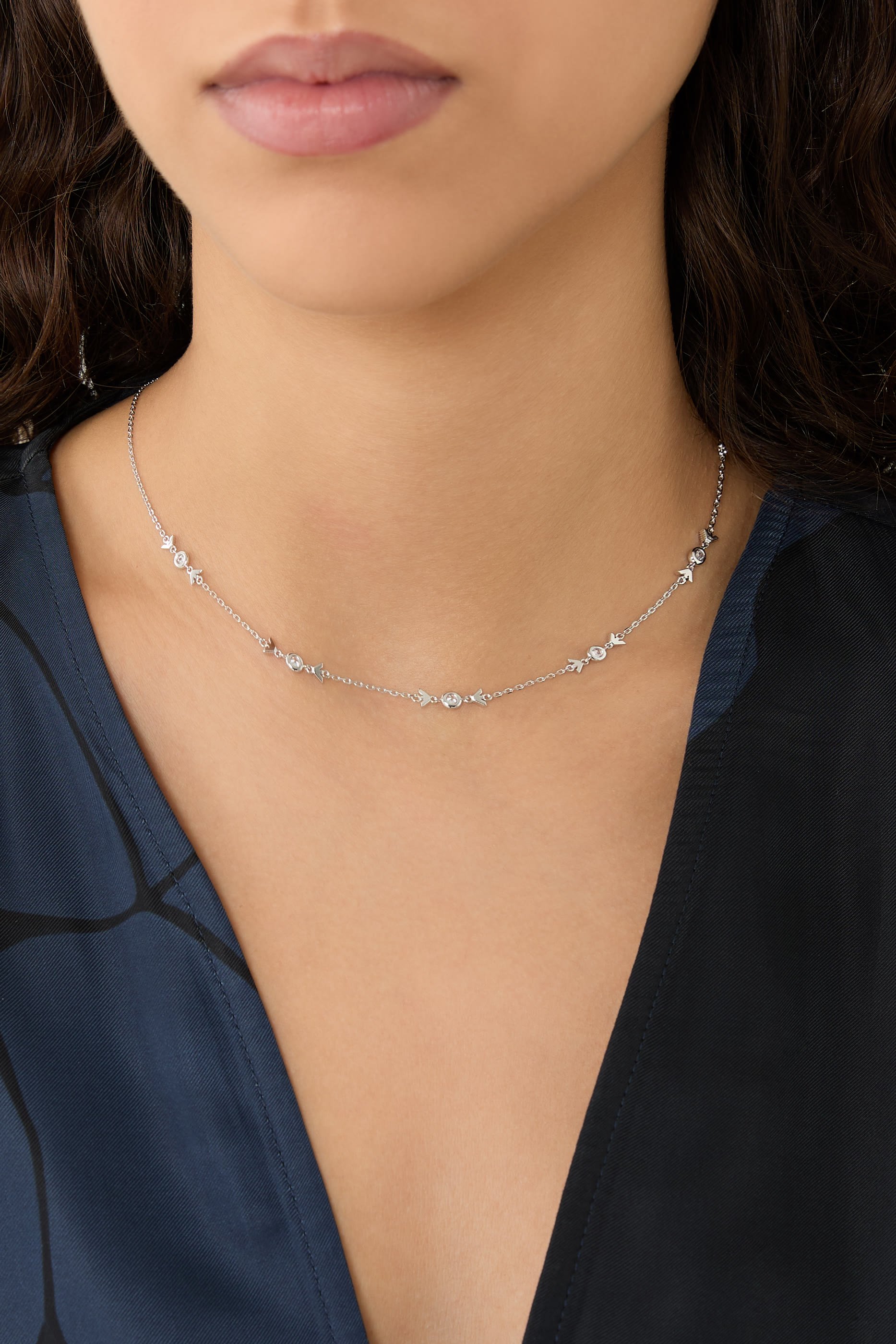 قلادة ستيشن فضة إسترلينية