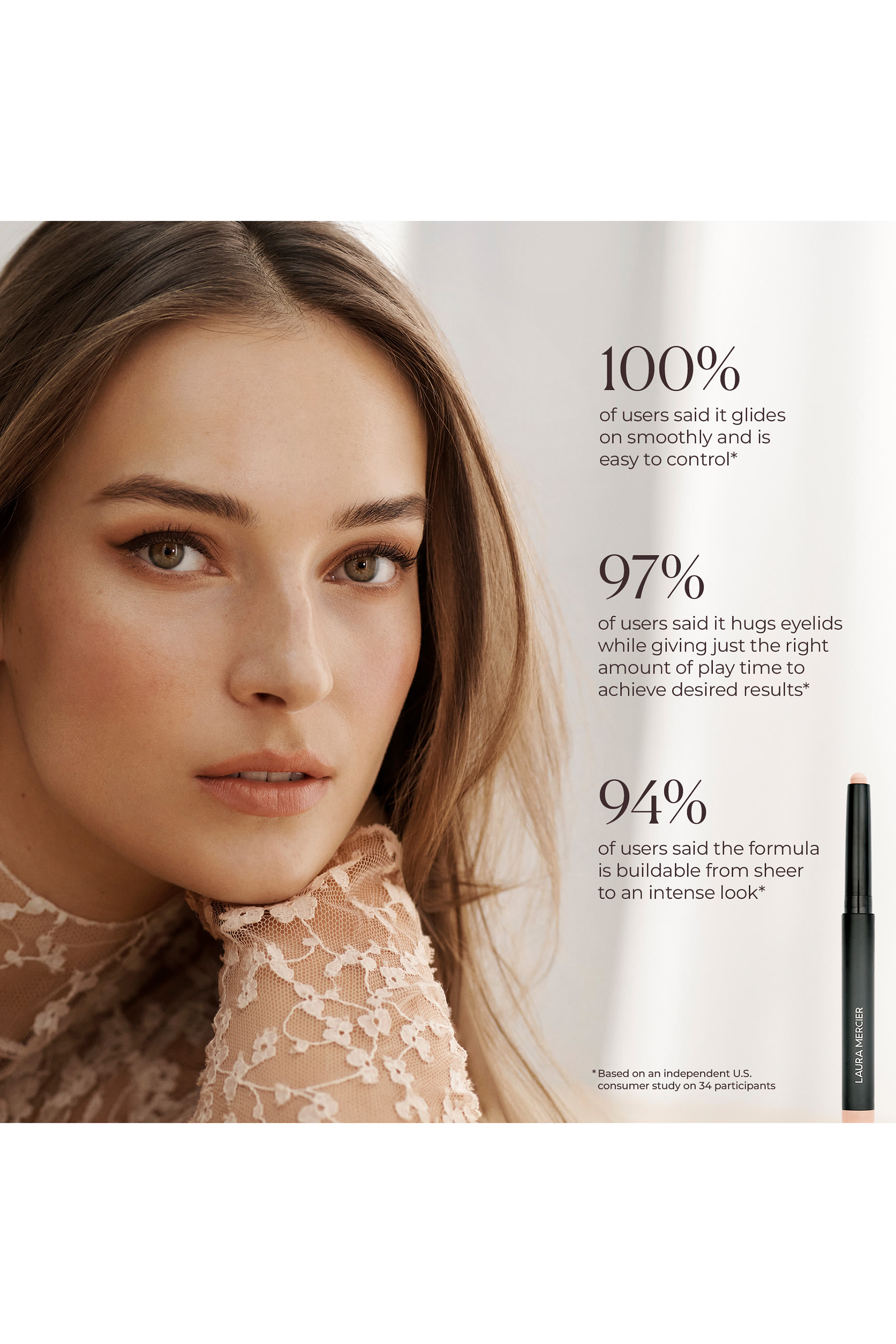 قلم ظل عيون كافيار غير لامع