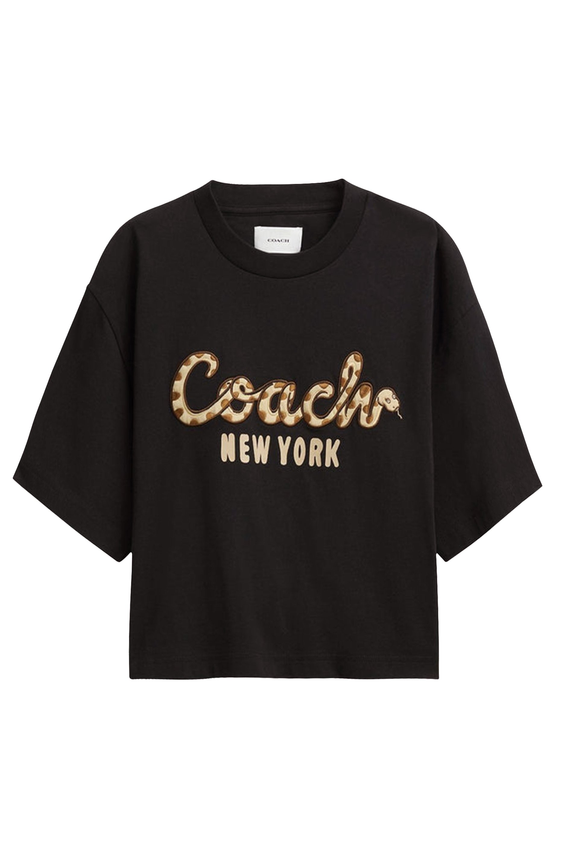 تيشيرت بقصة قصيرة بطبعة ثعبان للعام الجديد