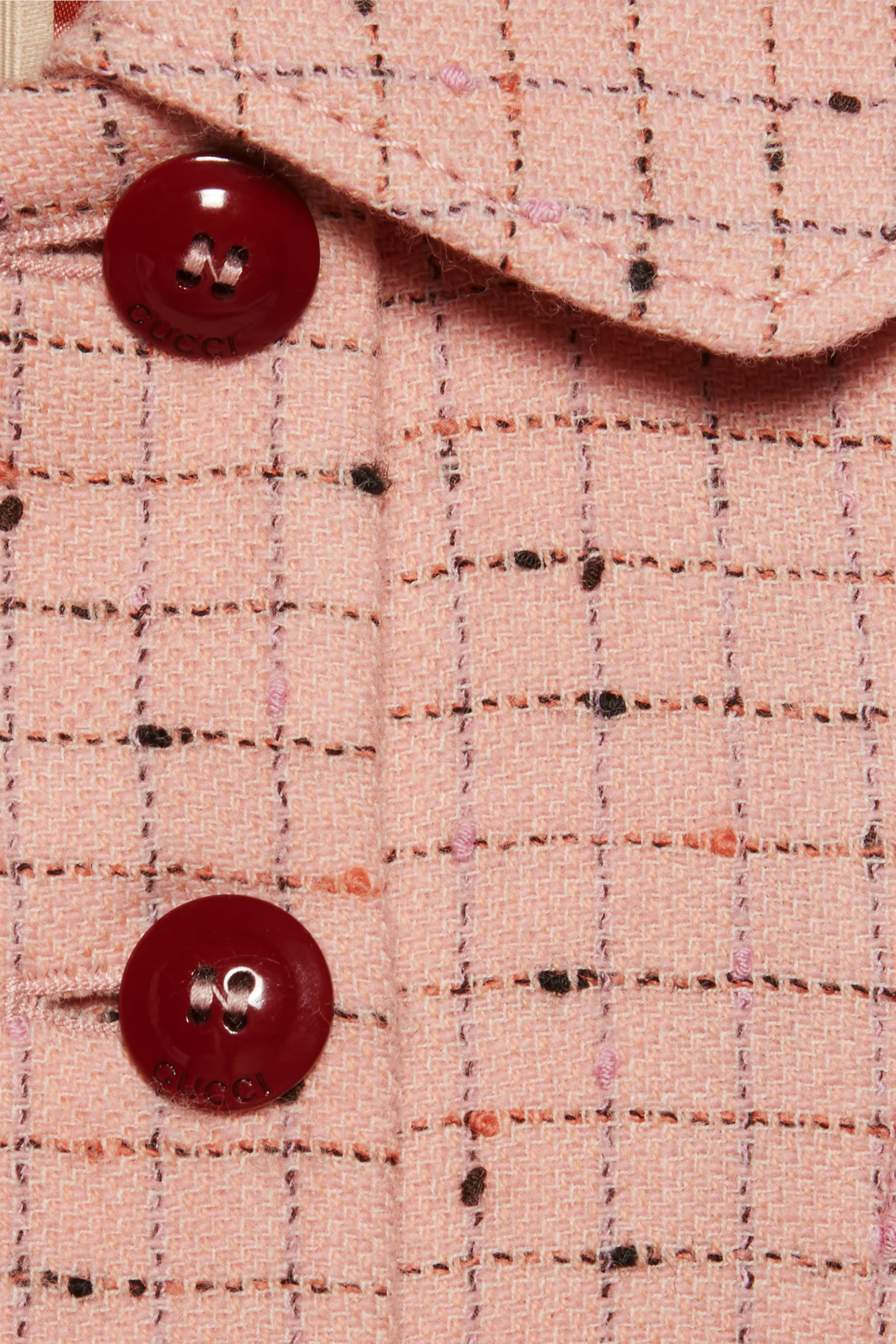 معطف للأطفال بنقشة مربعات صوف دامير