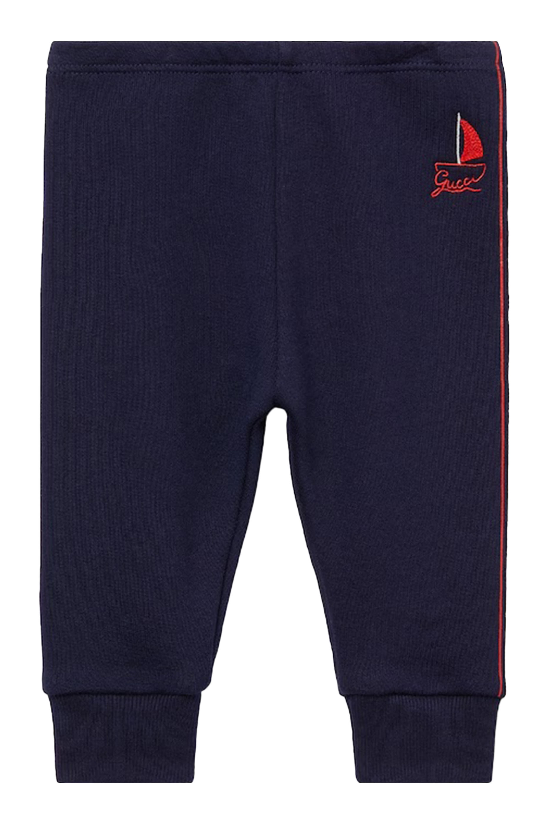 بنطال مطرز قطن جيرسيه للأطفال